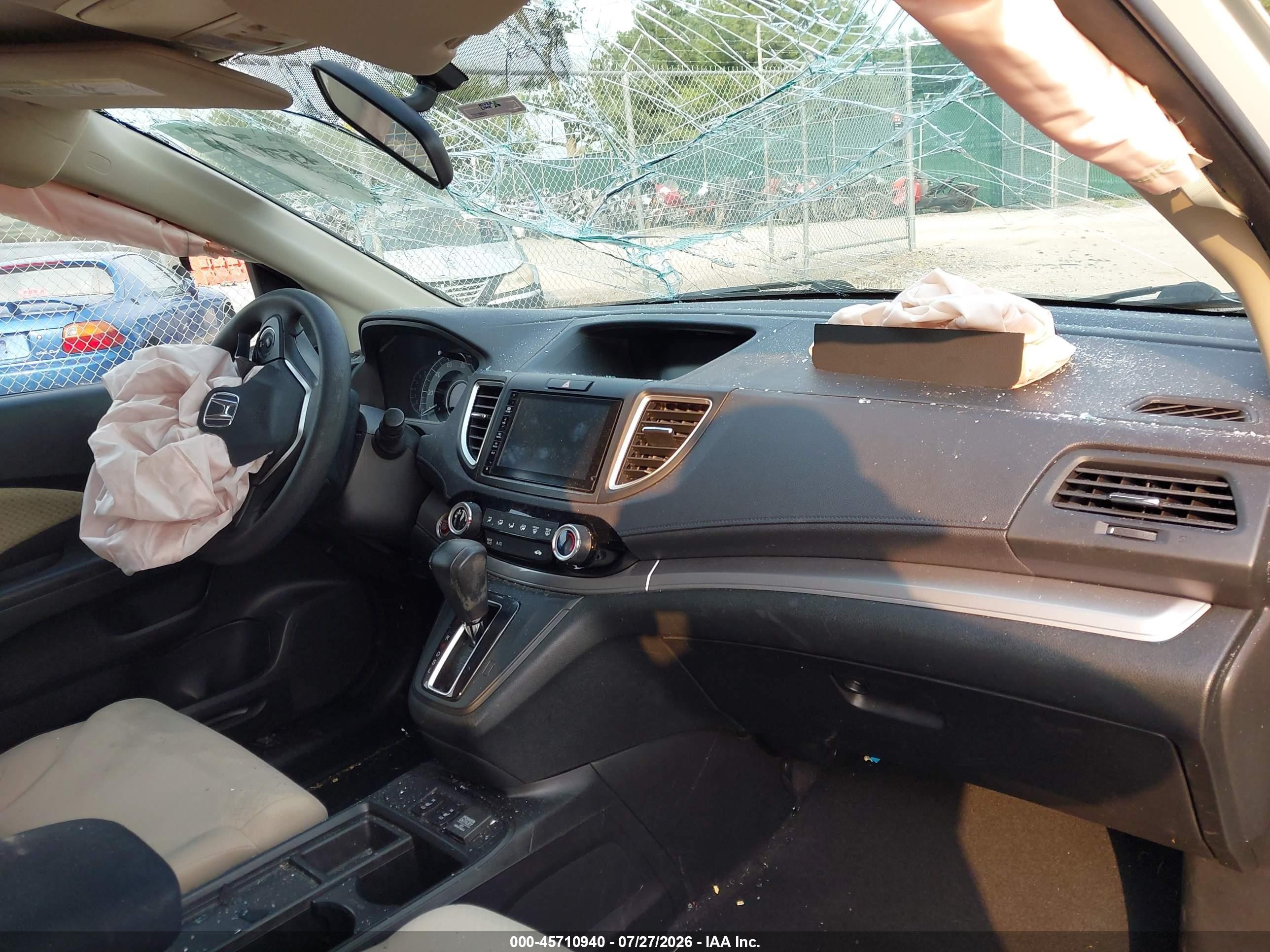 2015 Honda Cr-v Ex Белый vin: 5J6RM4H54FL027075