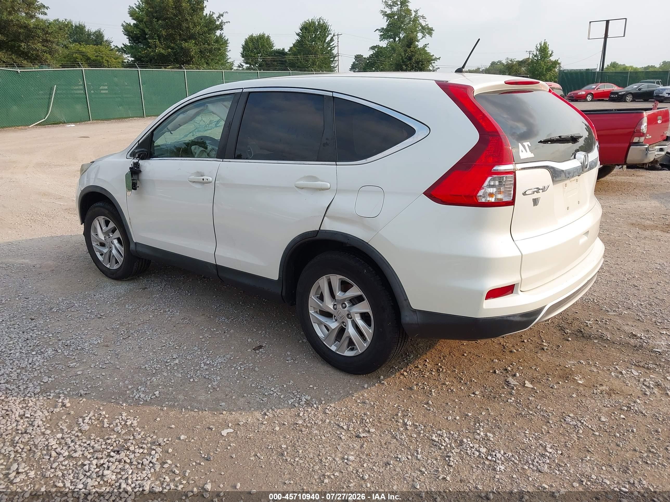 2015 Honda Cr-v Ex Белый vin: 5J6RM4H54FL027075