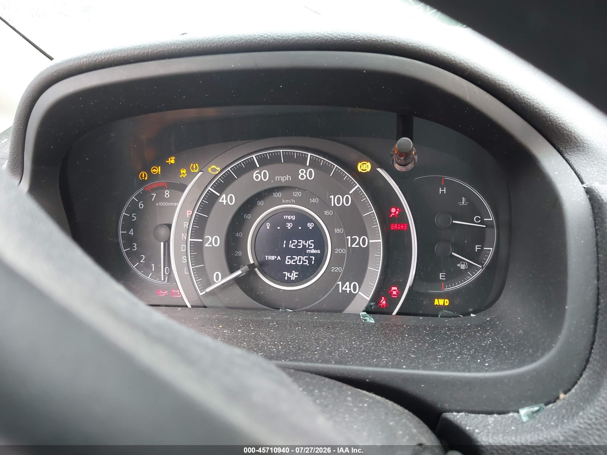 2015 Honda Cr-v Ex Белый vin: 5J6RM4H54FL027075