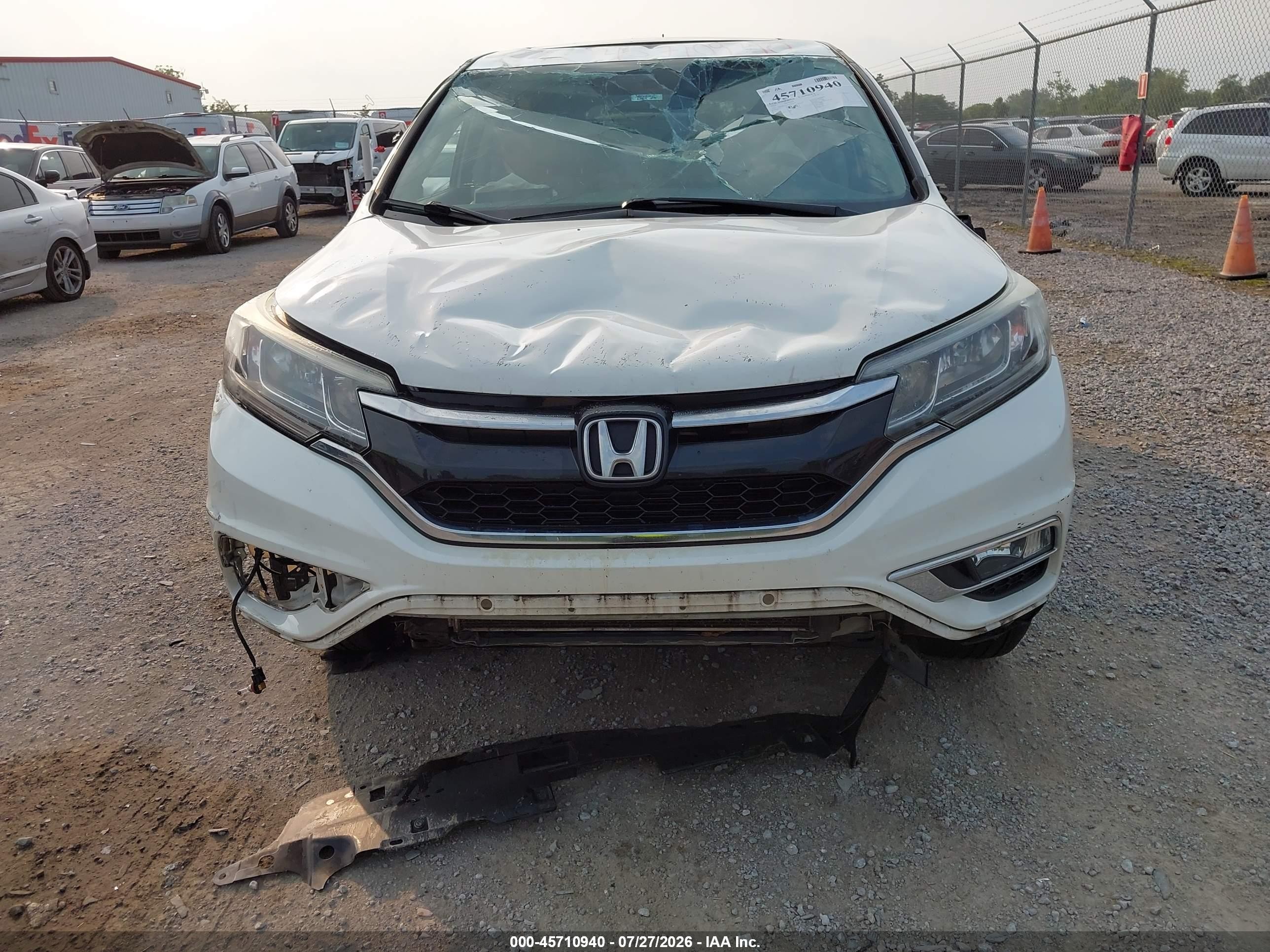 2015 Honda Cr-v Ex Белый vin: 5J6RM4H54FL027075