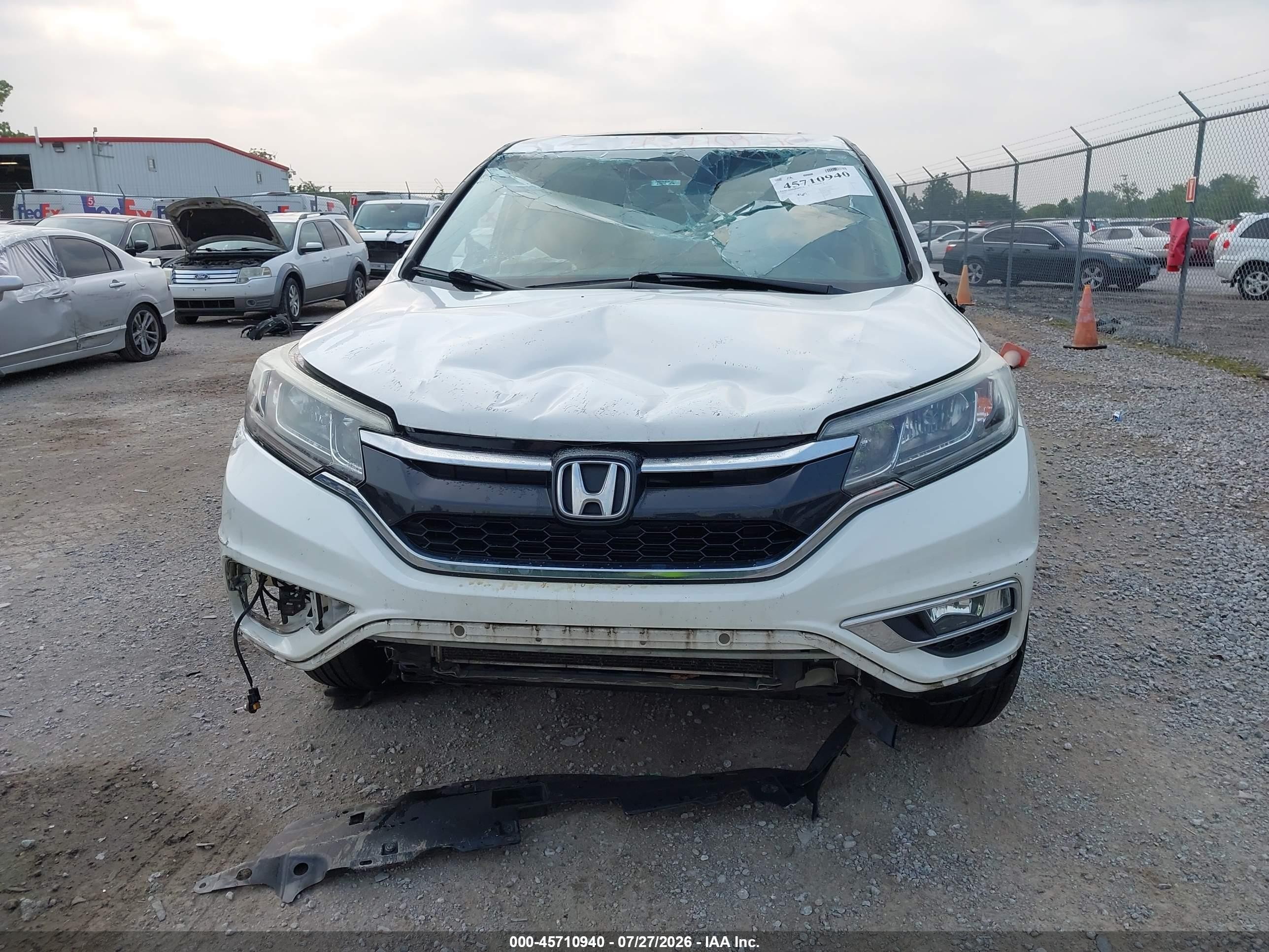 2015 Honda Cr-v Ex Белый vin: 5J6RM4H54FL027075