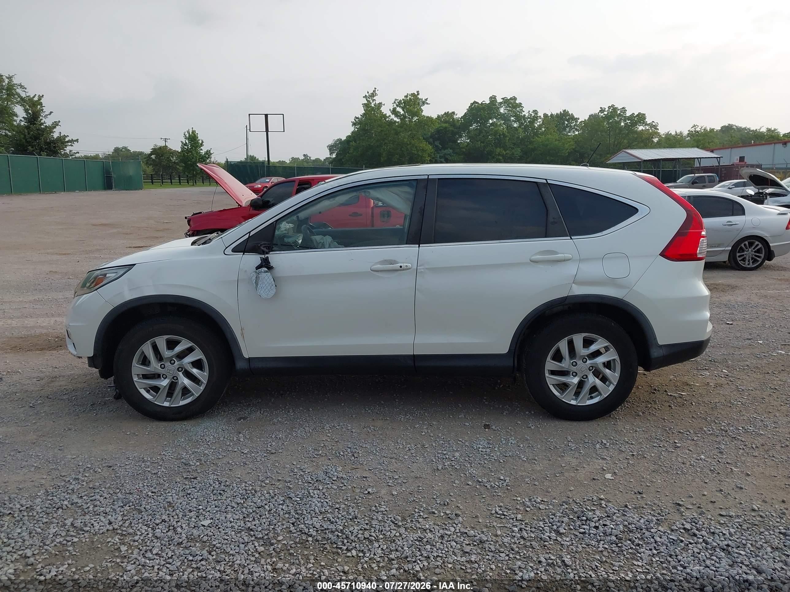 2015 Honda Cr-v Ex Белый vin: 5J6RM4H54FL027075