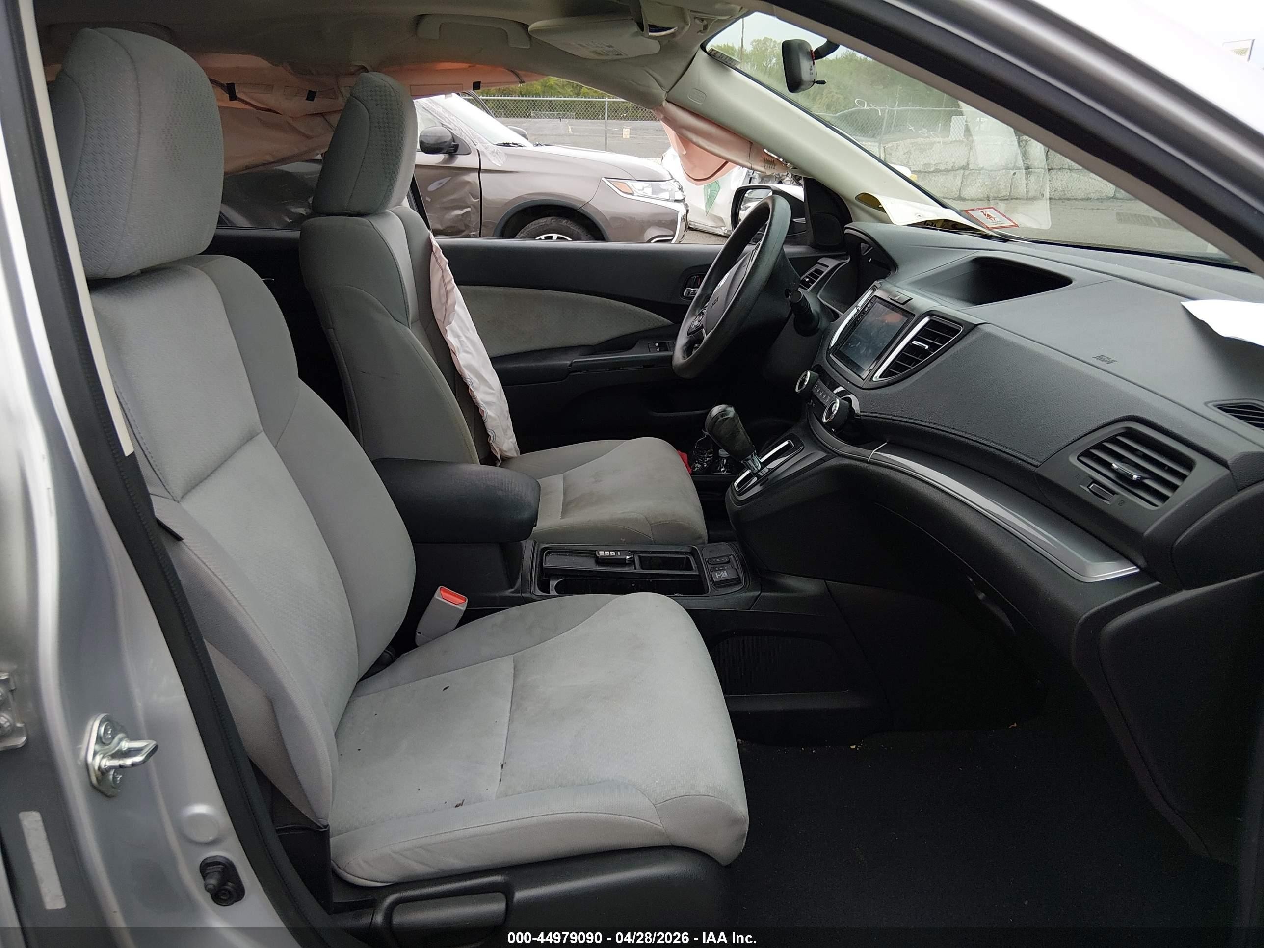 2015 Honda Cr-v Ex Silver vin: 5J6RM4H54FL048797