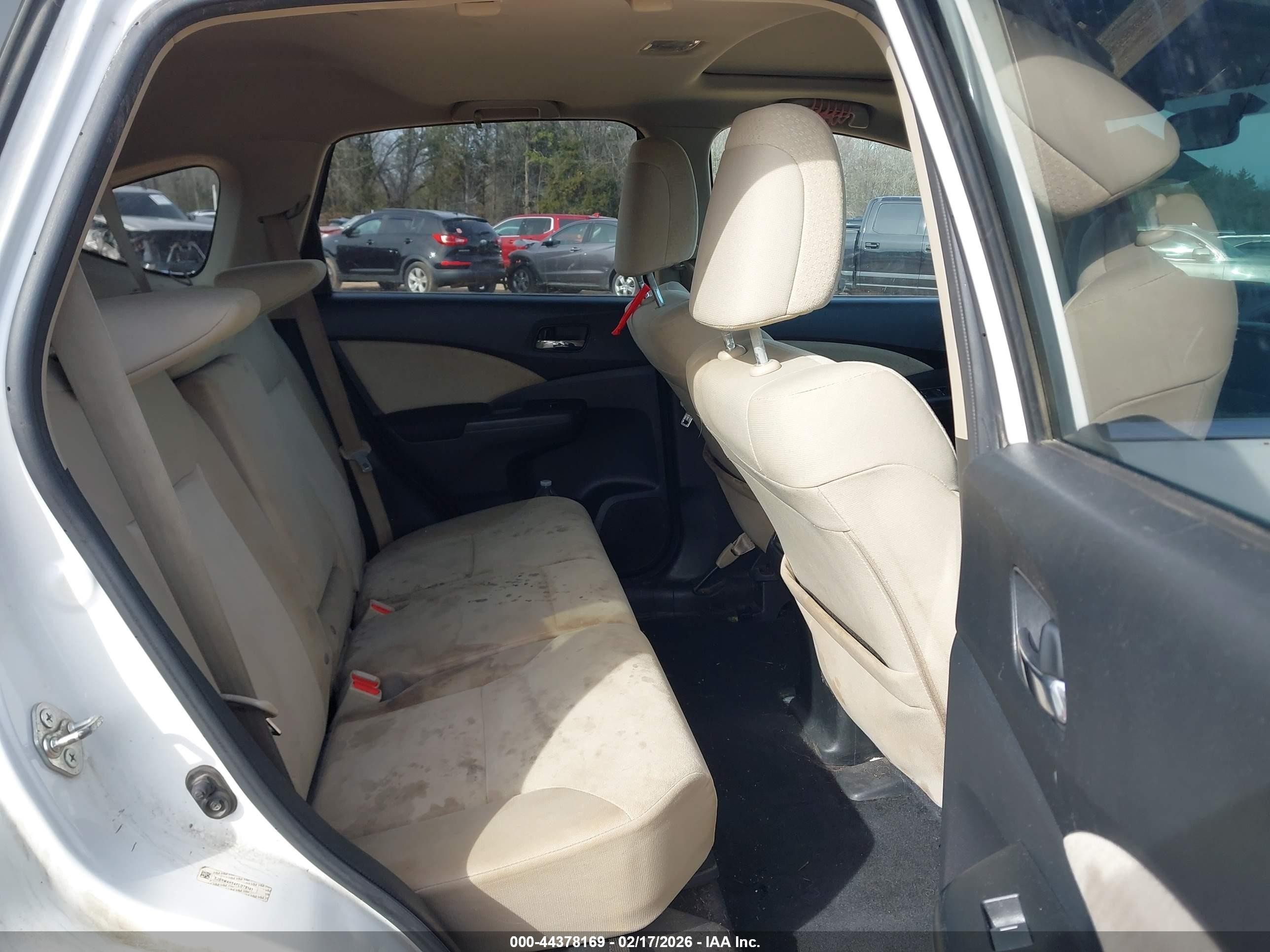 2015 Honda Cr-v Ex White vin: 5J6RM4H54FL078141