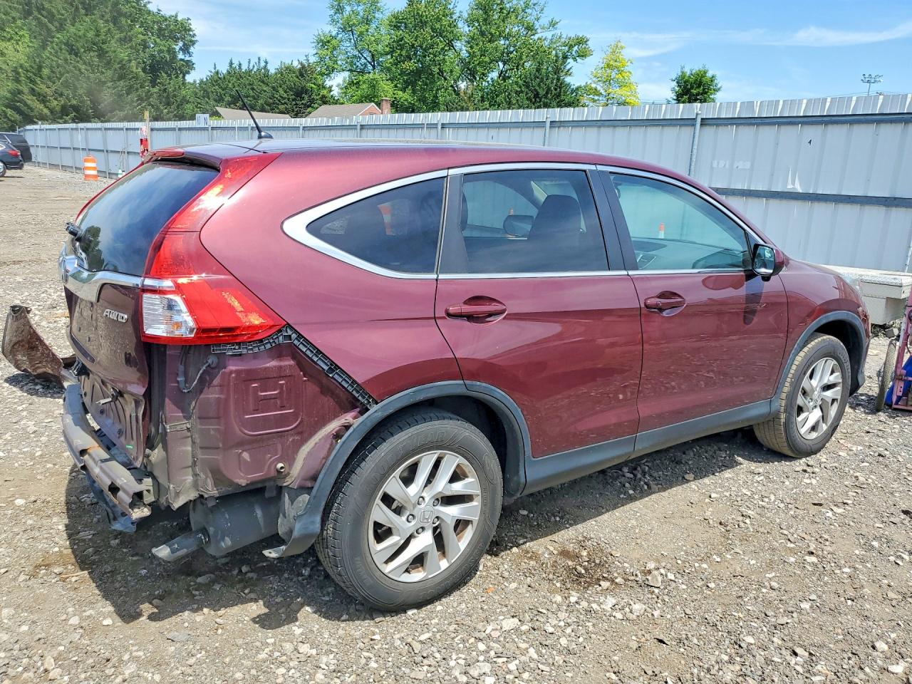 2015 Honda Cr-v Ex Maroon vin: 5J6RM4H54FL110005