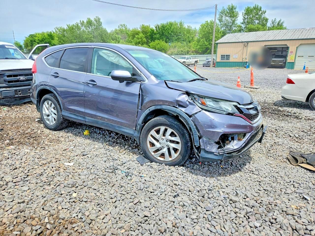 2015 Honda Cr-v Ex Gray vin: 5J6RM4H54FL118489