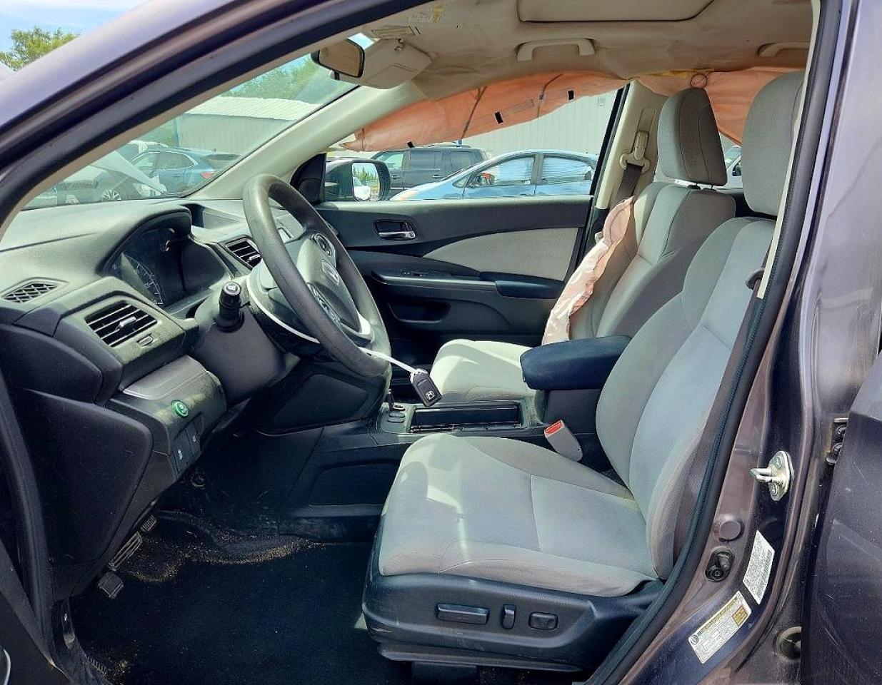 2015 Honda Cr-v Ex Gray vin: 5J6RM4H54FL118489