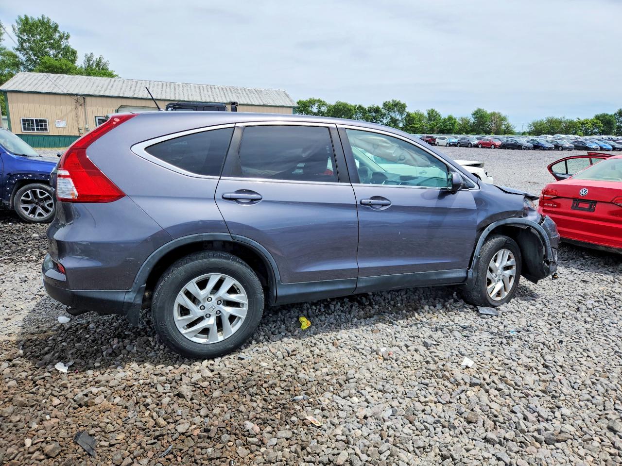 2015 Honda Cr-v Ex Gray vin: 5J6RM4H54FL118489