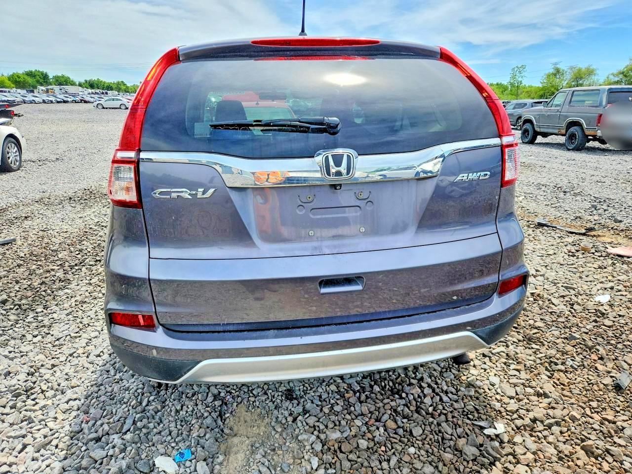 2015 Honda Cr-v Ex Gray vin: 5J6RM4H54FL118489