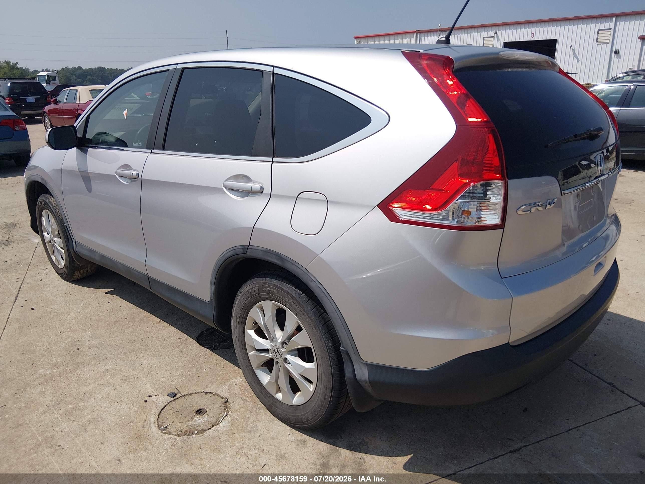 2012 Honda Cr-v Ex Gray vin: 5J6RM4H55CL006229