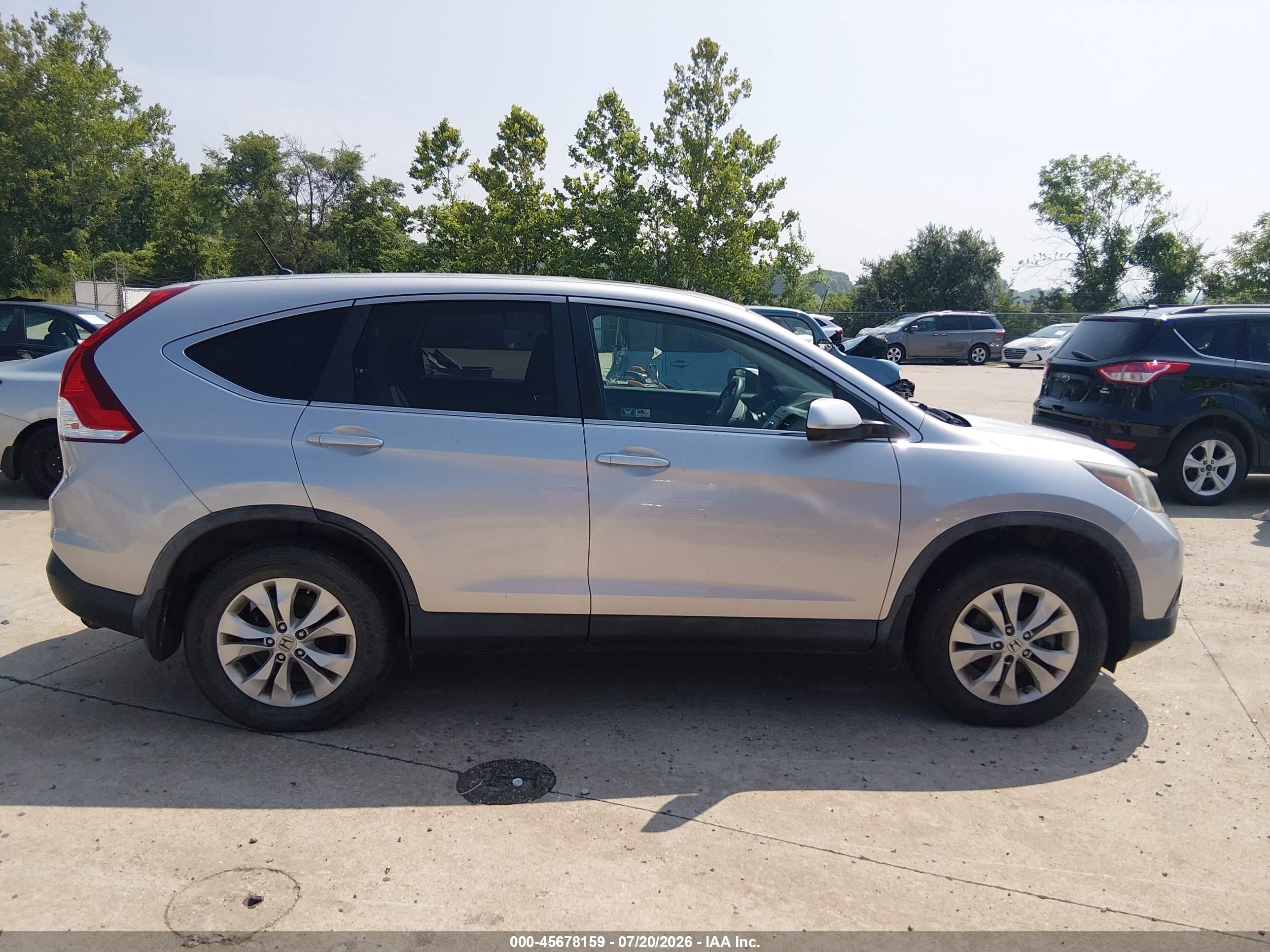 2012 Honda Cr-v Ex Gray vin: 5J6RM4H55CL006229
