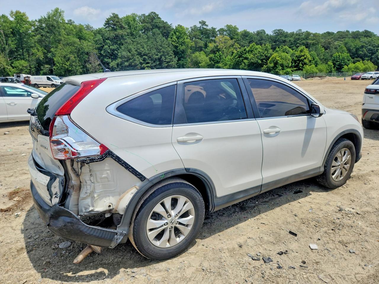 2012 Honda Cr-v Ex Белый vin: 5J6RM4H55CL015920