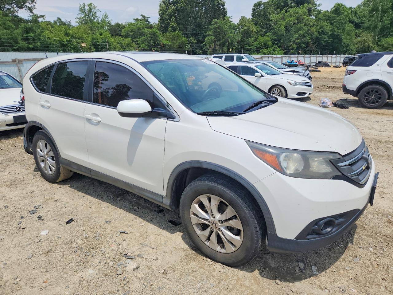 2012 Honda Cr-v Ex Белый vin: 5J6RM4H55CL015920