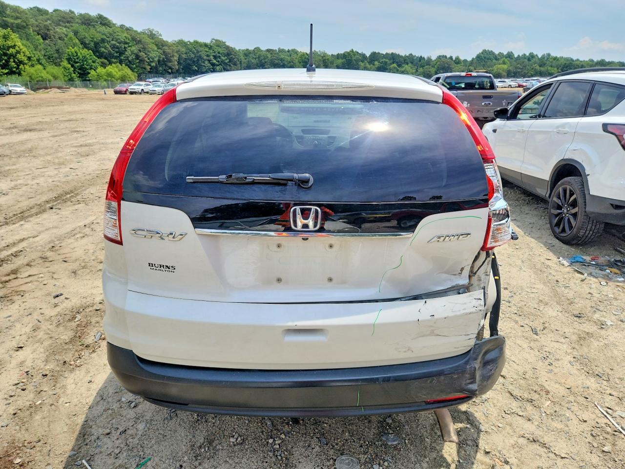 2012 Honda Cr-v Ex Белый vin: 5J6RM4H55CL015920