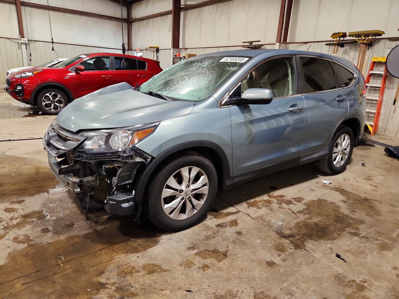 2012 Honda Cr-v Ex Blue vin: 5J6RM4H55CL022849