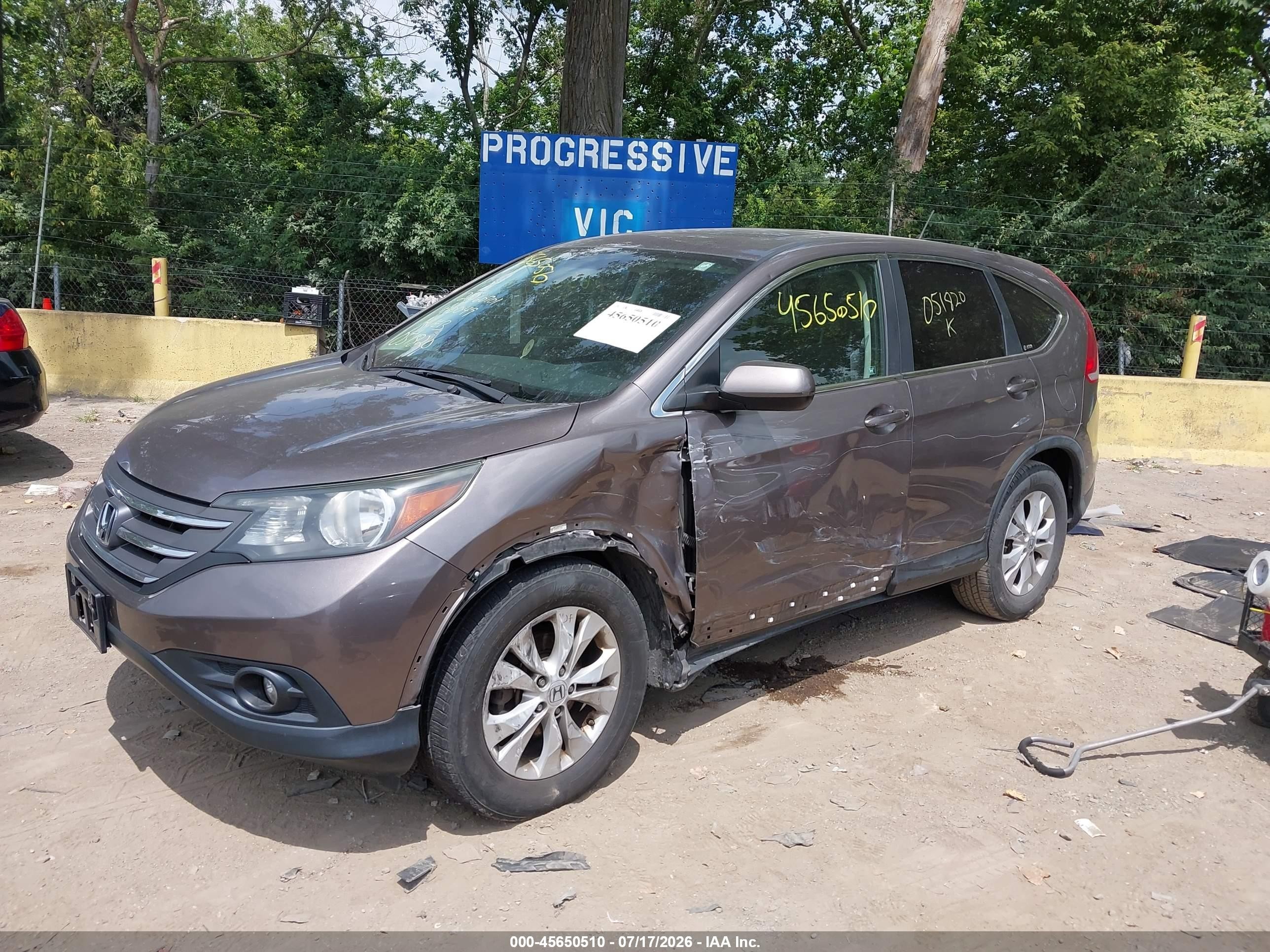2012 Honda Cr-v Ex Серый vin: 5J6RM4H55CL051820