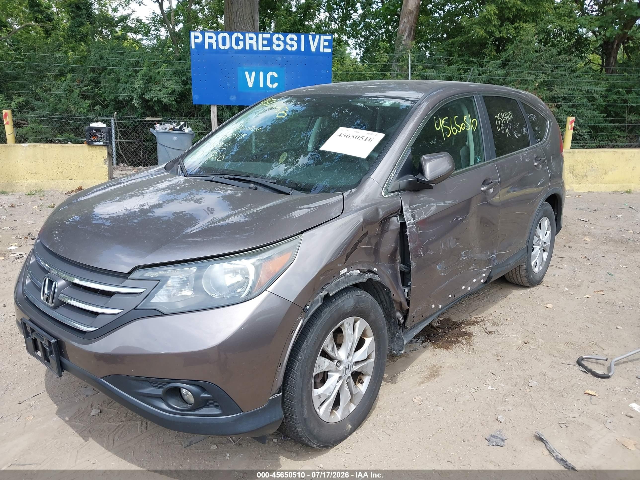 2012 Honda Cr-v Ex Серый vin: 5J6RM4H55CL051820