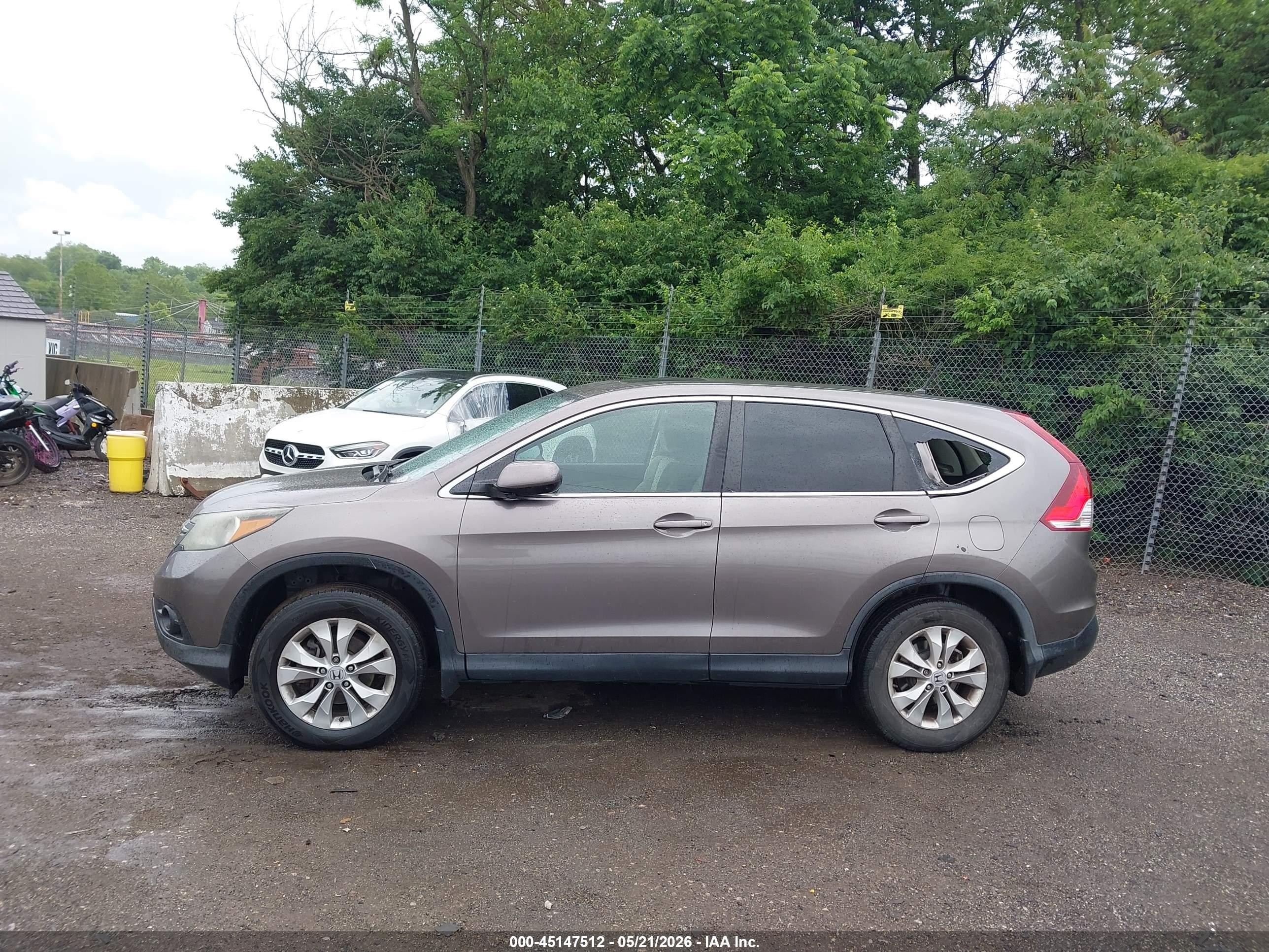 2013 Honda Cr-v Ex Champagne vin: 5J6RM4H55DL013490