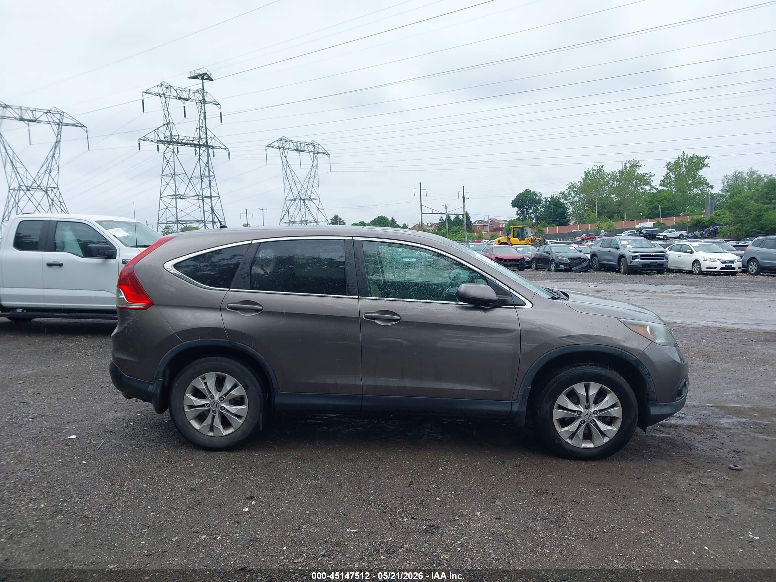 2013 Honda Cr-v Ex Champagne vin: 5J6RM4H55DL013490