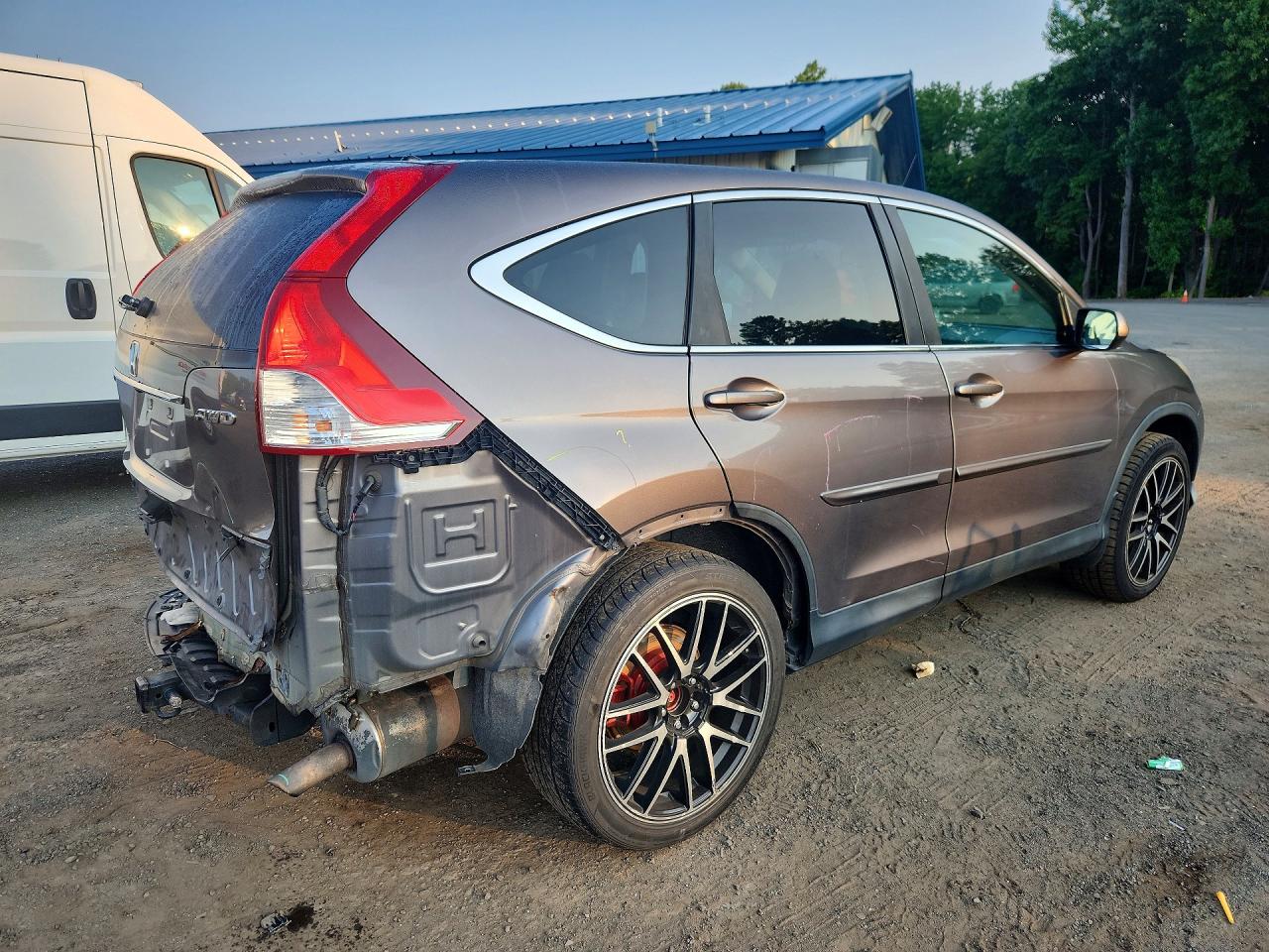 2013 Honda Cr-v Ex Gray vin: 5J6RM4H55DL039247