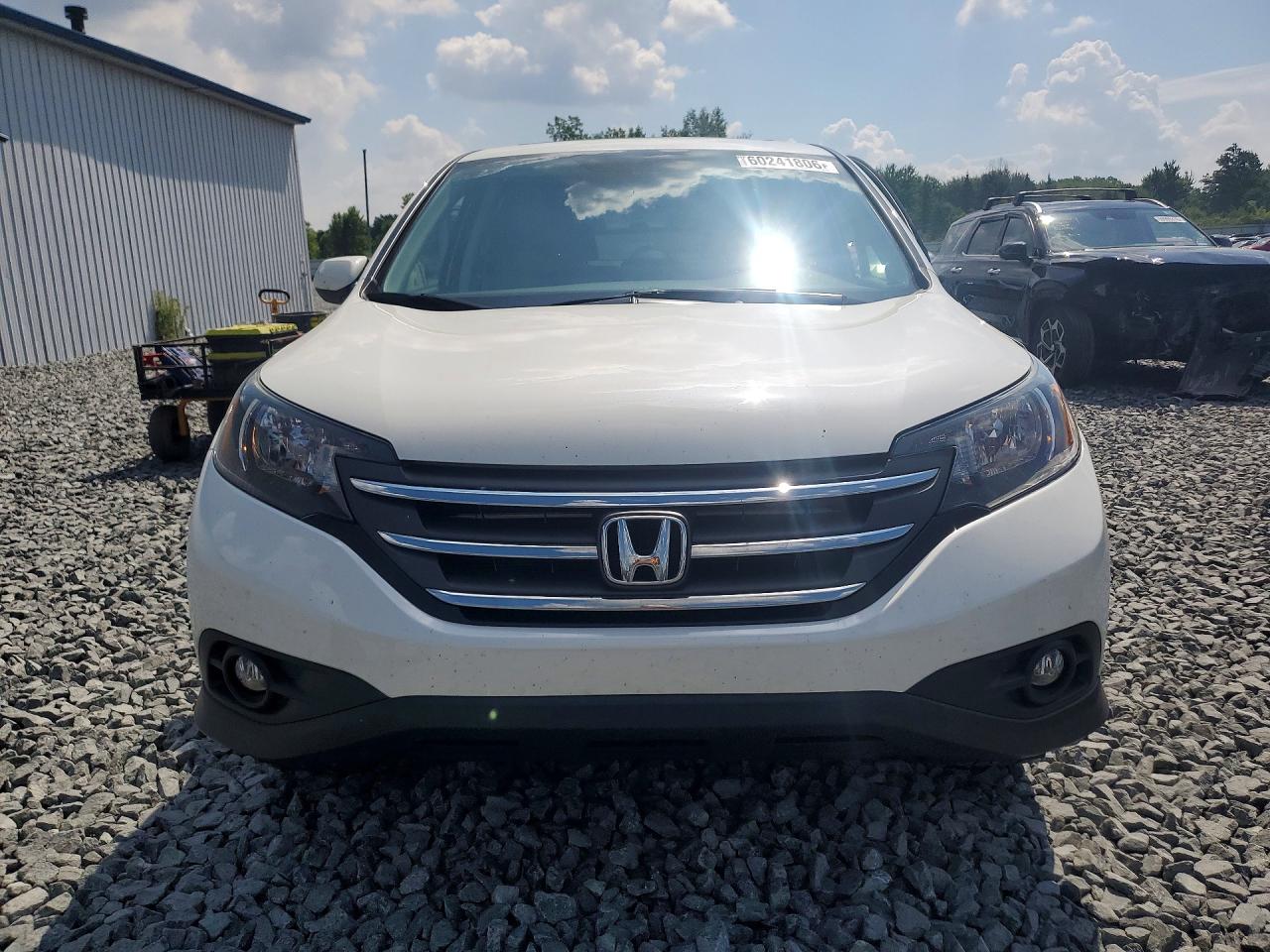 2013 Honda Cr-v Ex White vin: 5J6RM4H55DL043539