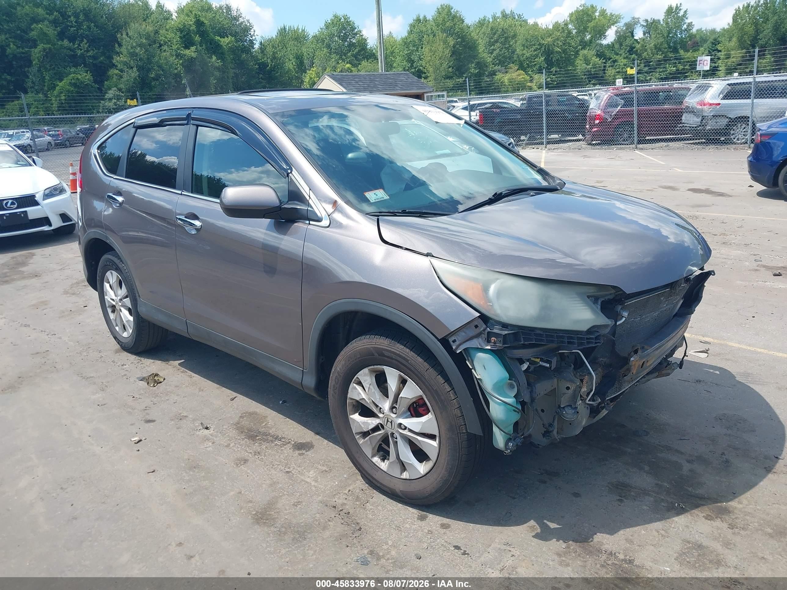 2013 Honda Cr-v Ex Brown vin: 5J6RM4H55DL051141