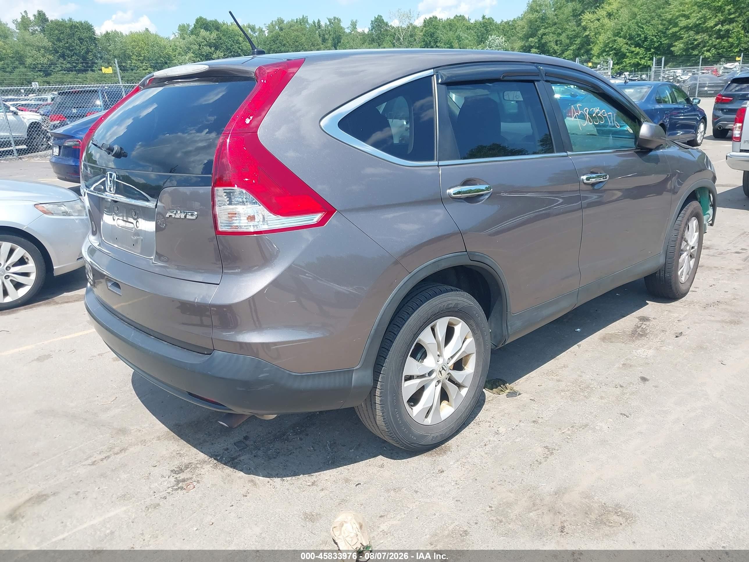 2013 Honda Cr-v Ex Brown vin: 5J6RM4H55DL051141