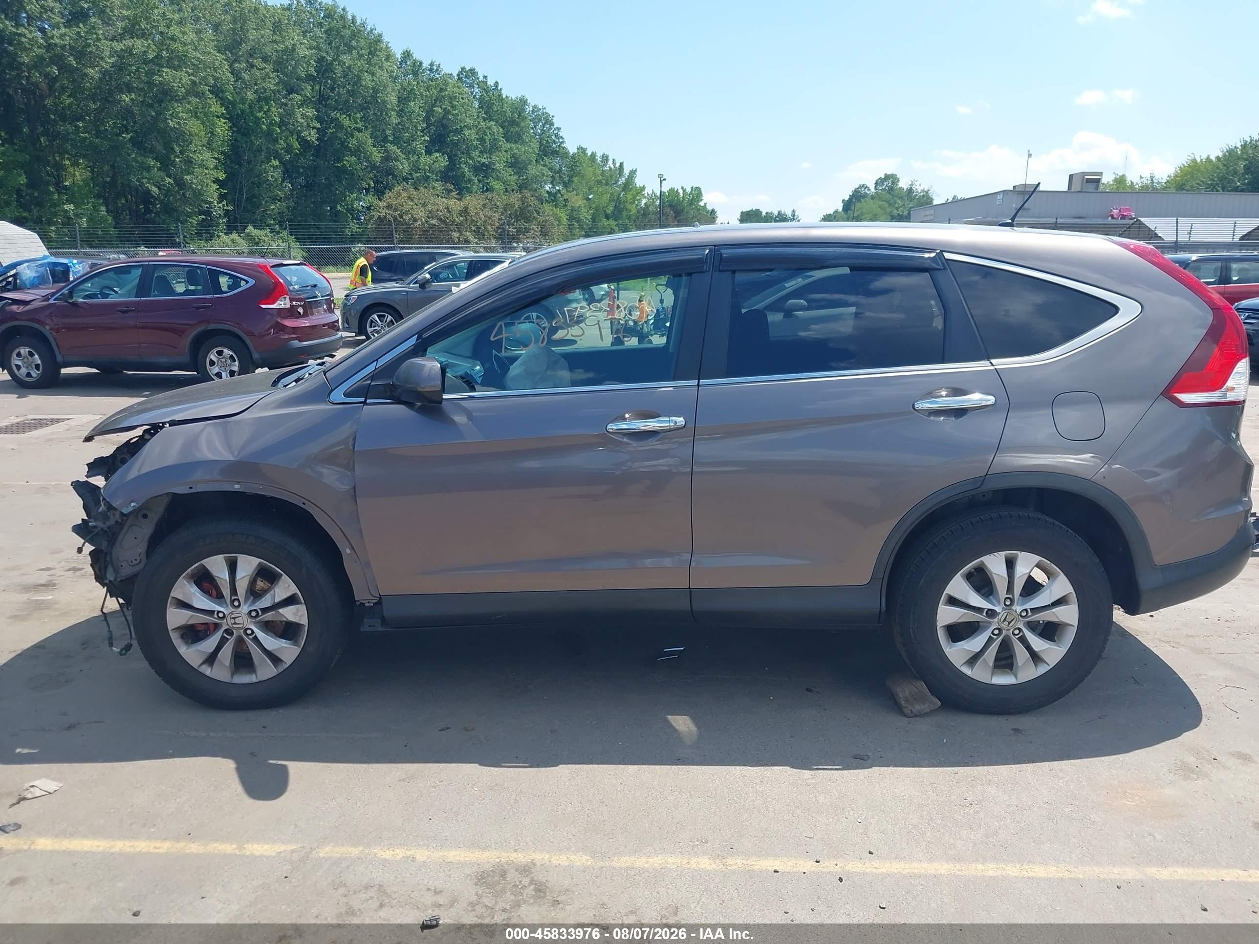 2013 Honda Cr-v Ex Brown vin: 5J6RM4H55DL051141