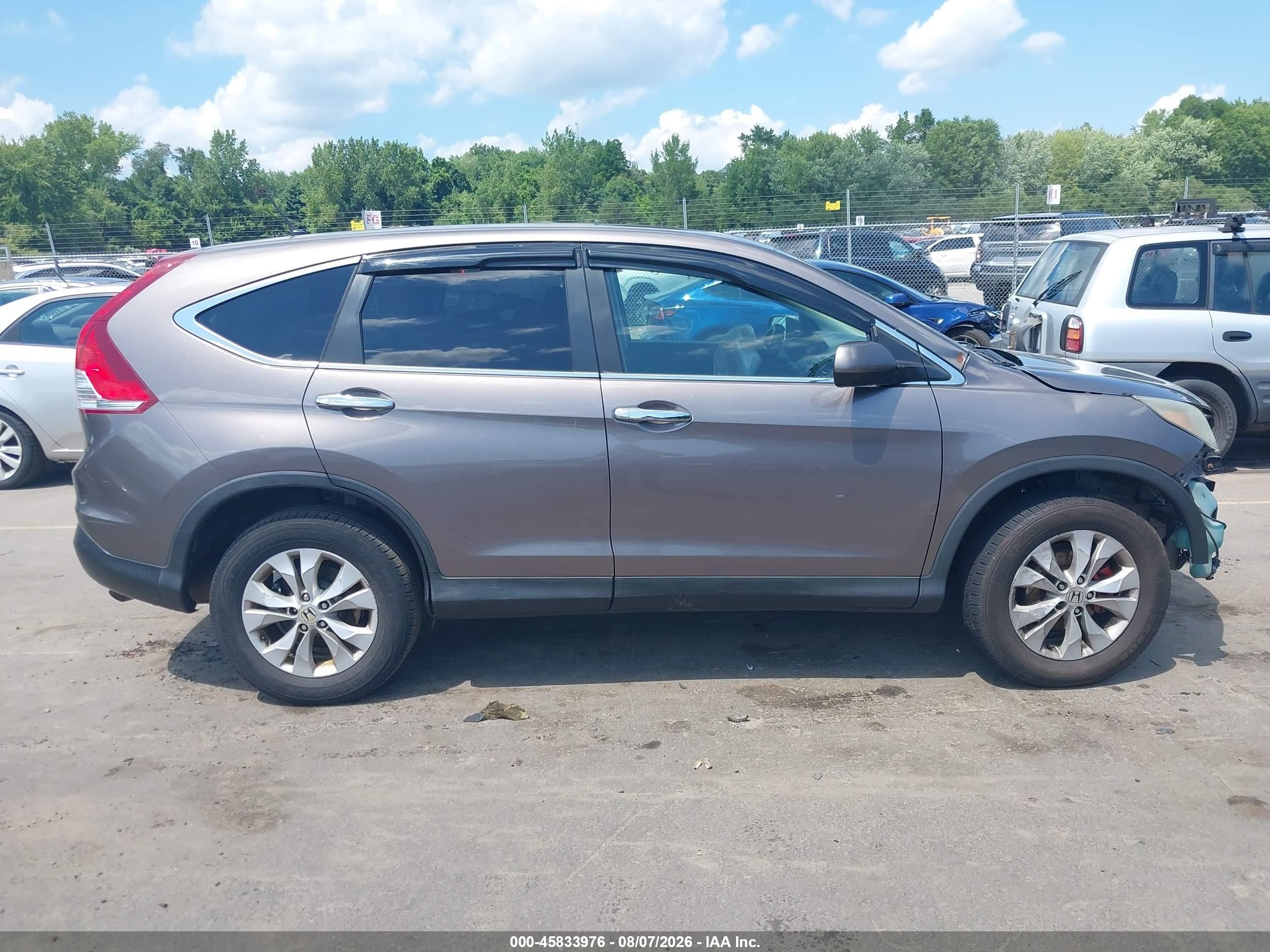 2013 Honda Cr-v Ex Brown vin: 5J6RM4H55DL051141