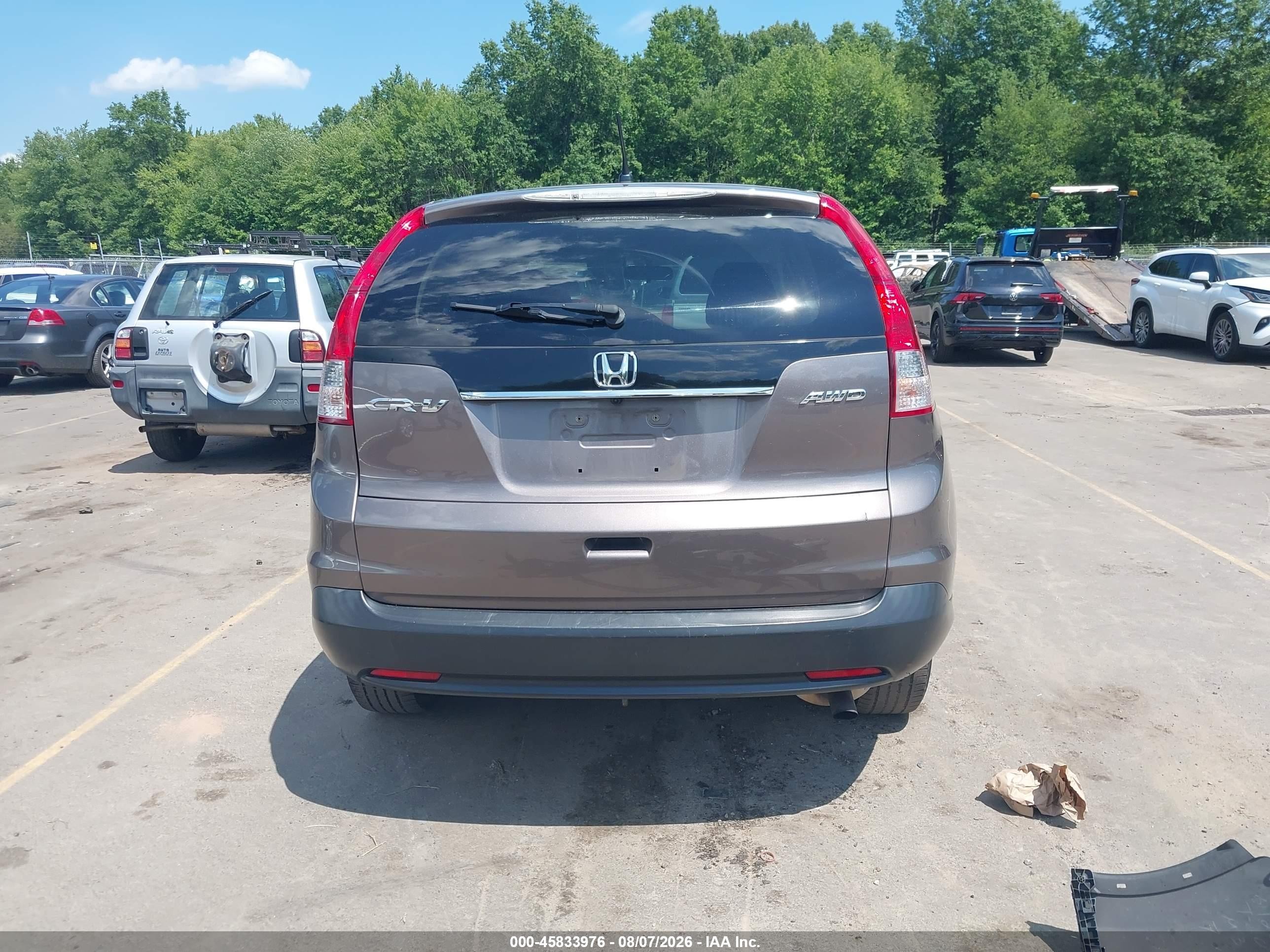 2013 Honda Cr-v Ex Brown vin: 5J6RM4H55DL051141