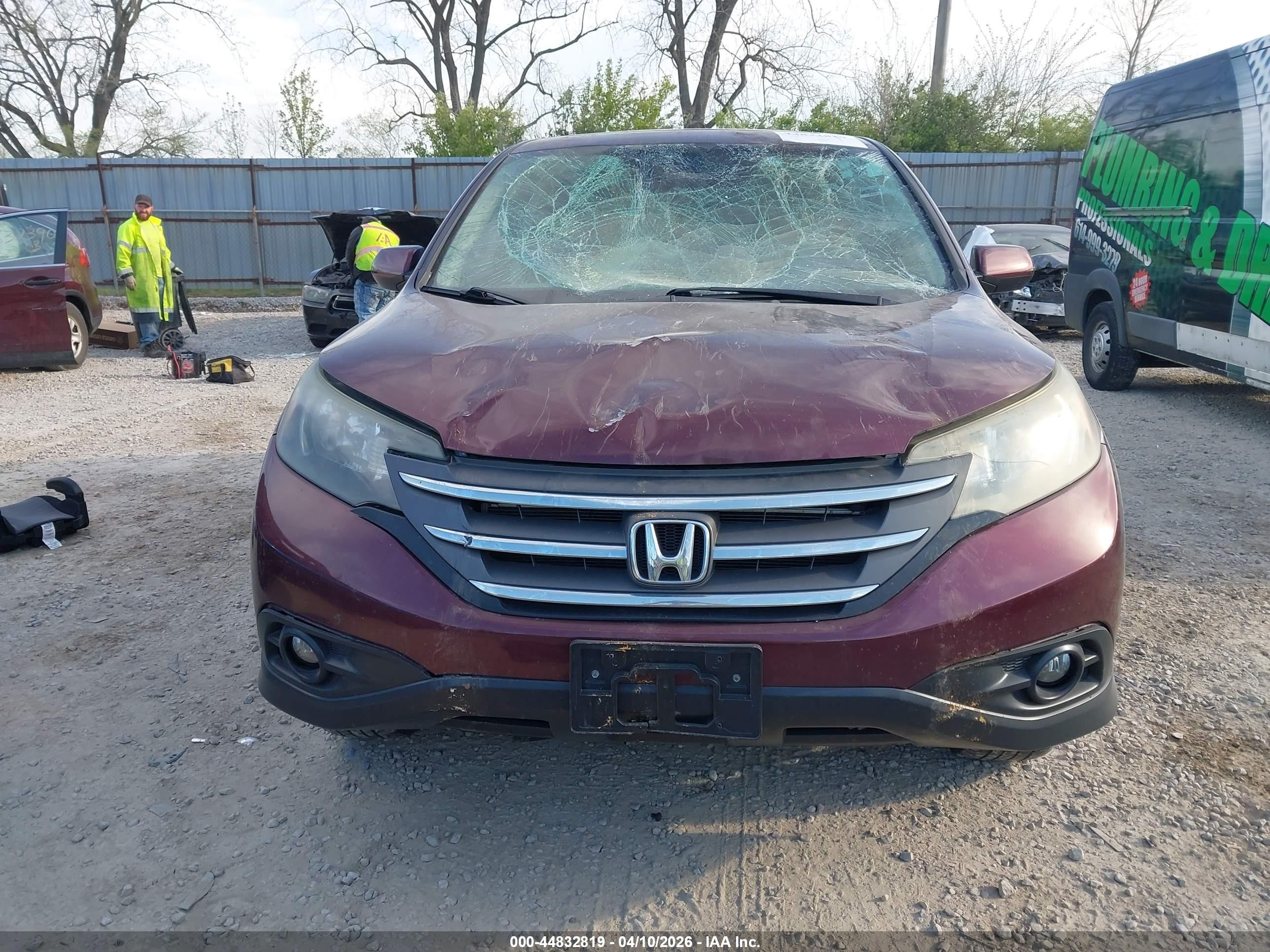 2013 Honda Cr-v Ex Бордовый vin: 5J6RM4H55DL054086