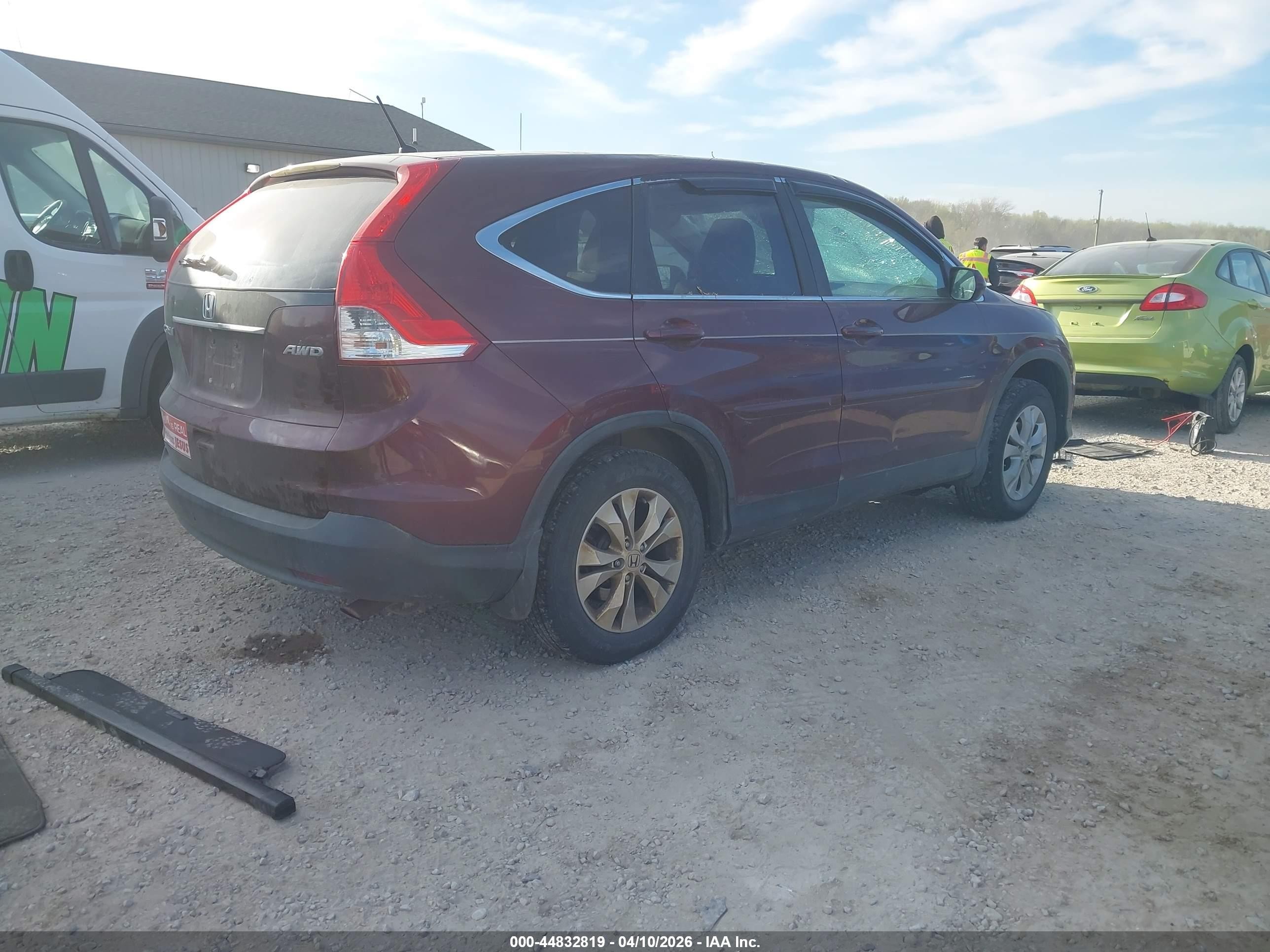 2013 Honda Cr-v Ex Бордовый vin: 5J6RM4H55DL054086