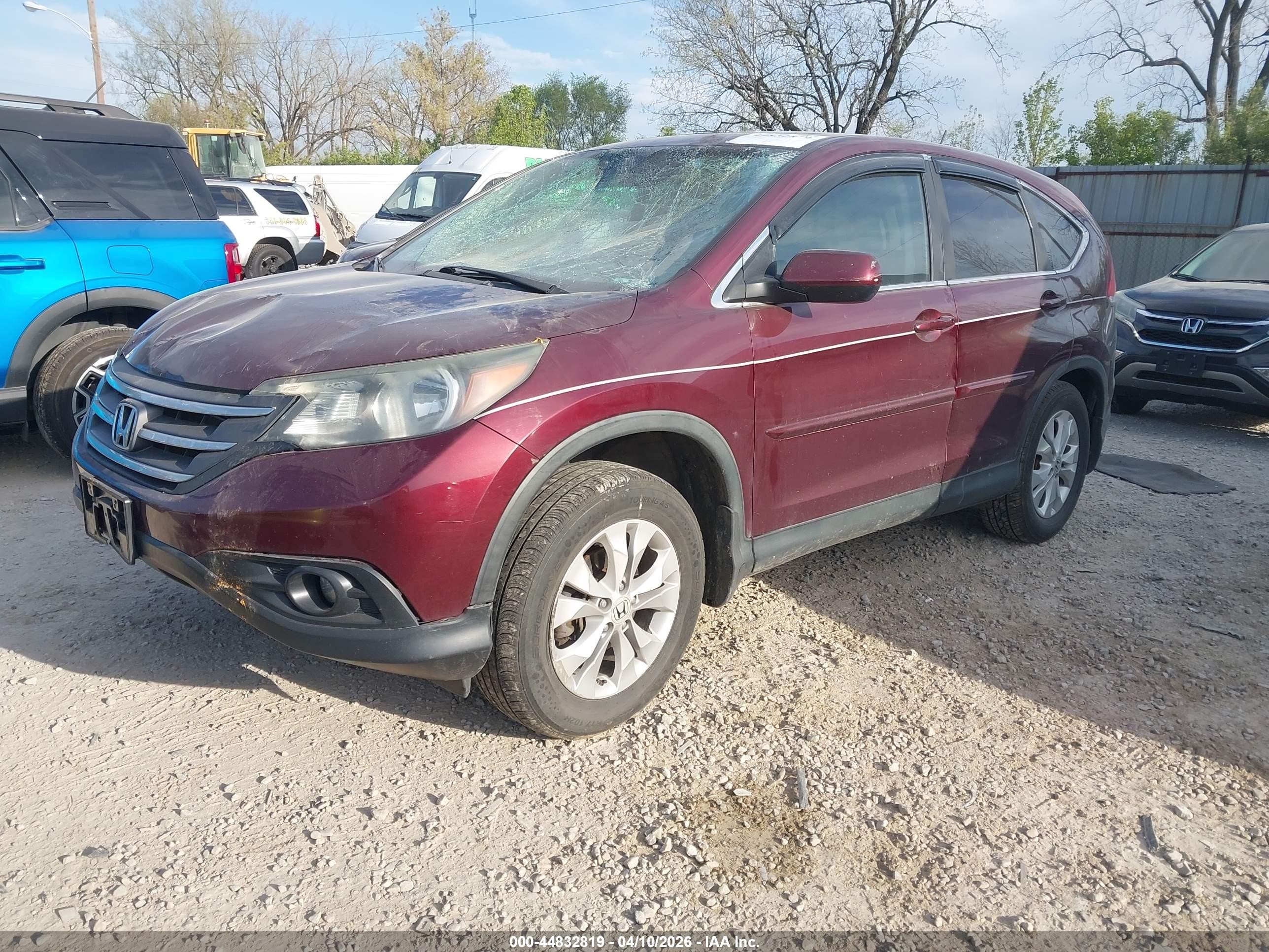 2013 Honda Cr-v Ex Бордовый vin: 5J6RM4H55DL054086