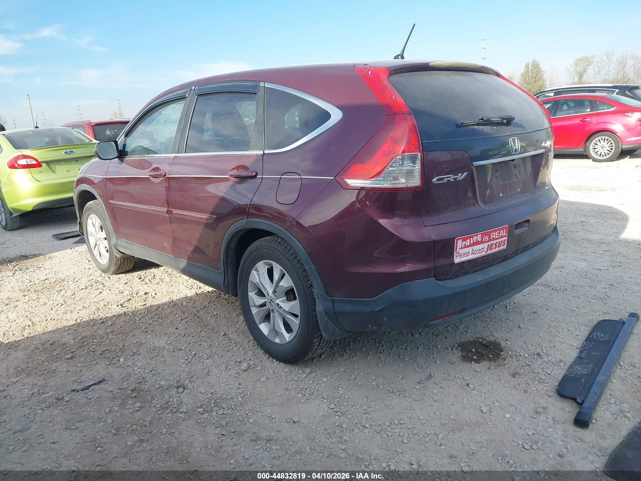 2013 Honda Cr-v Ex Бордовый vin: 5J6RM4H55DL054086