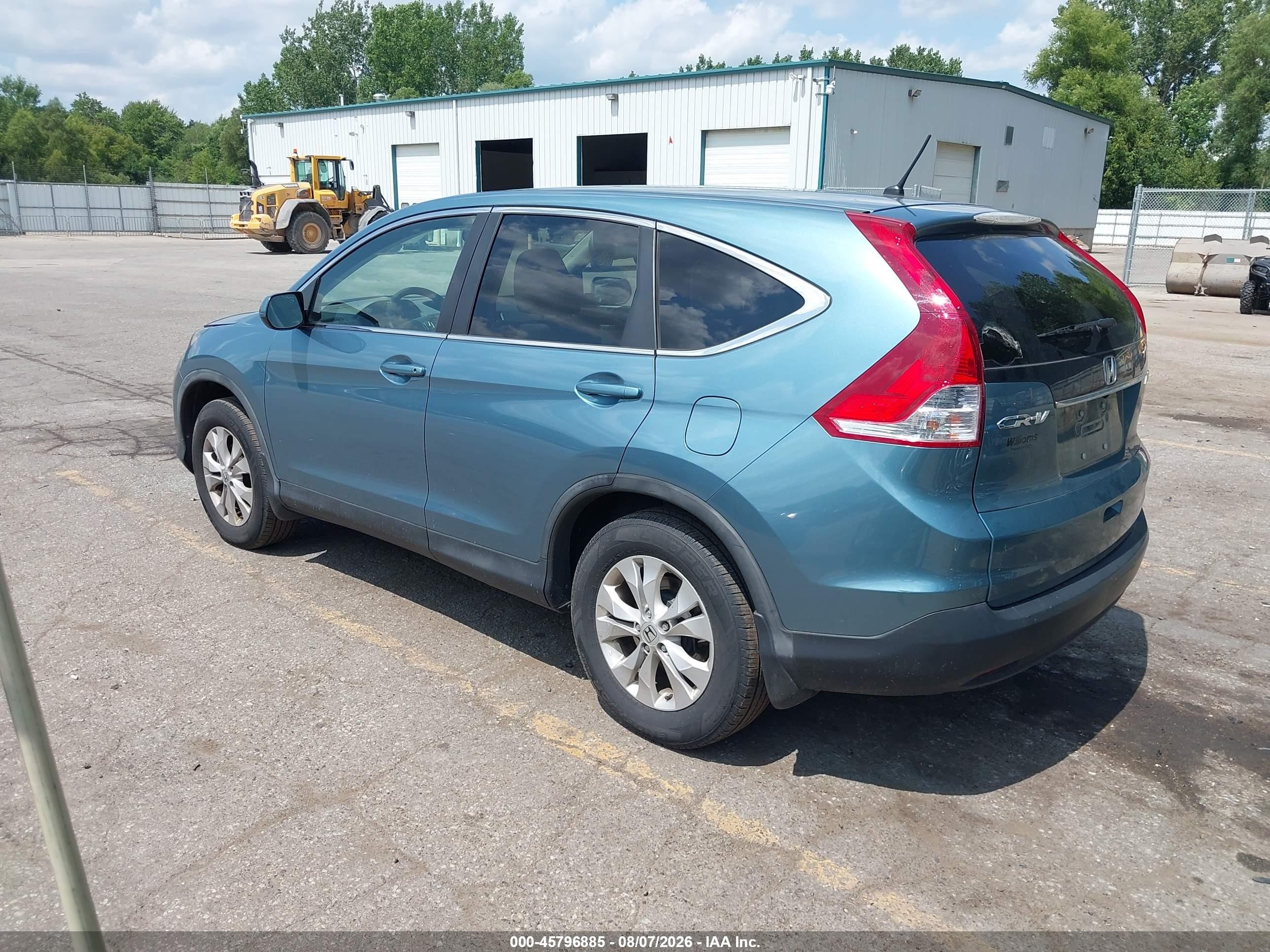 2014 Honda Cr-v Ex Teal vin: 5J6RM4H55EL067633