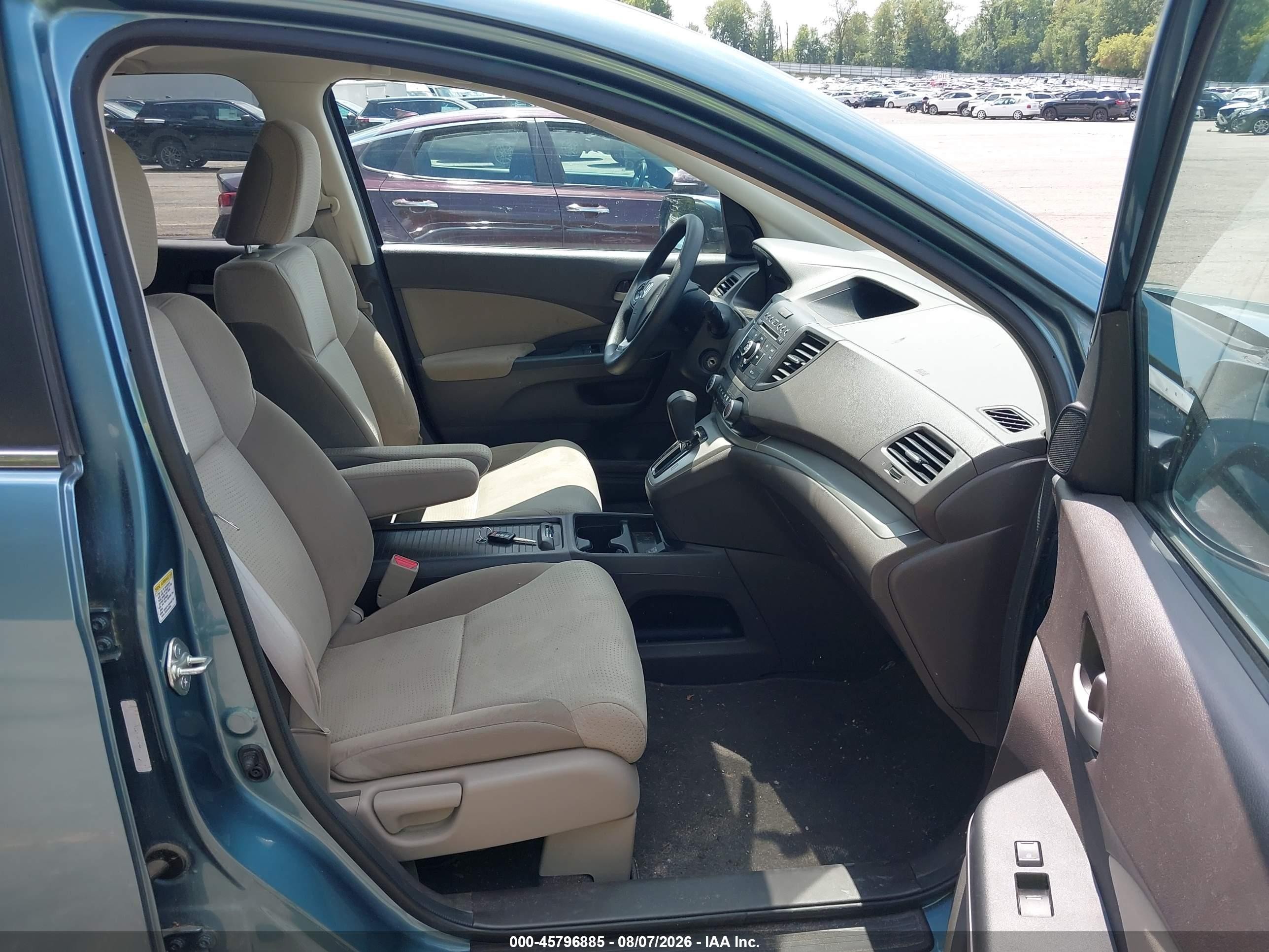 2014 Honda Cr-v Ex Teal vin: 5J6RM4H55EL067633