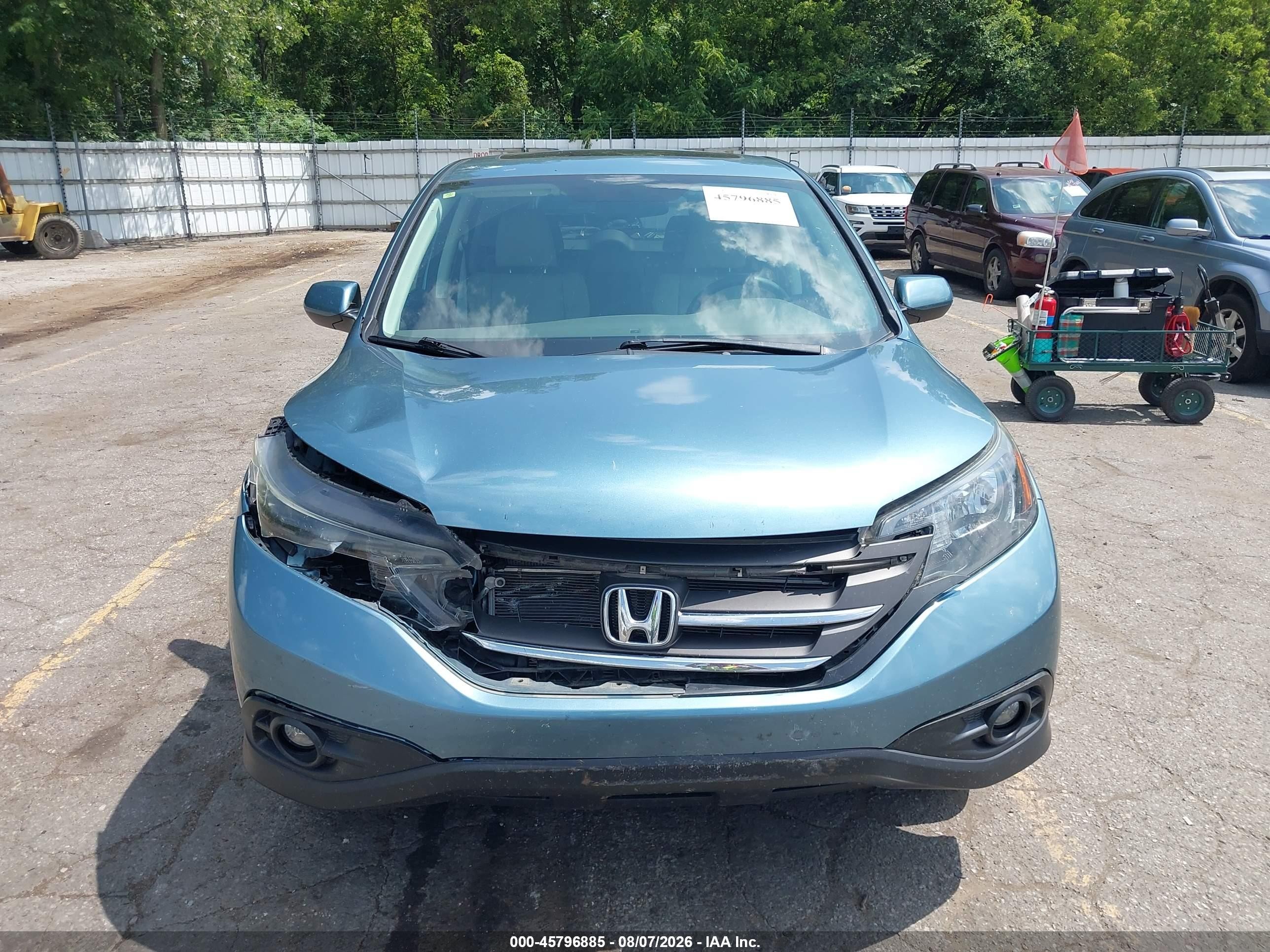 2014 Honda Cr-v Ex Teal vin: 5J6RM4H55EL067633