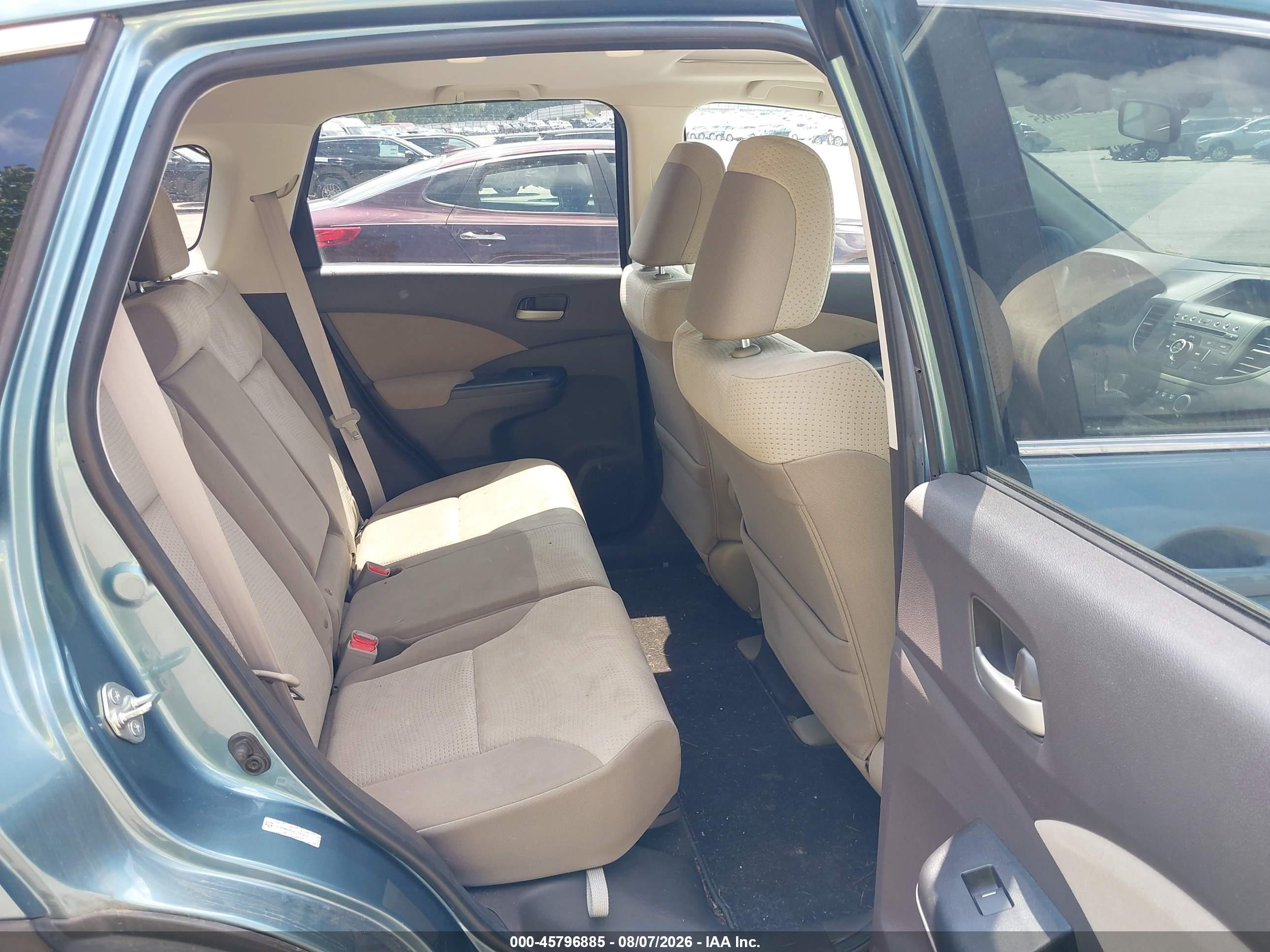2014 Honda Cr-v Ex Teal vin: 5J6RM4H55EL067633