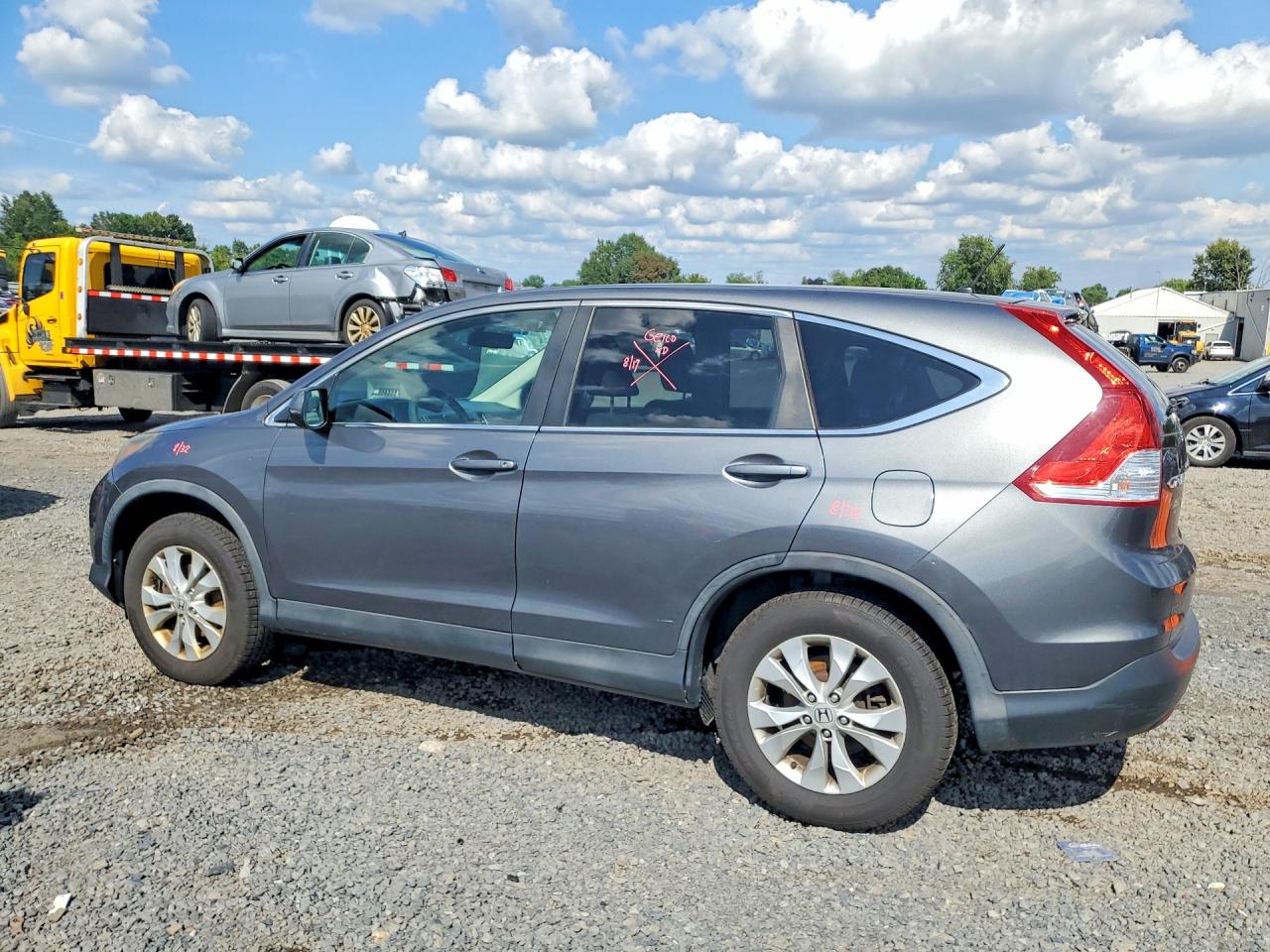 2014 Honda Cr-v Ex Gray vin: 5J6RM4H55EL070161