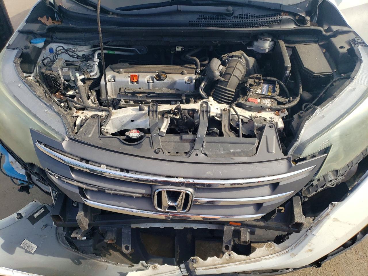 2014 Honda Cr-v Ex White vin: 5J6RM4H55EL071777