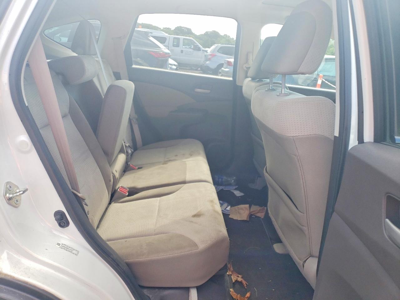 2014 Honda Cr-v Ex White vin: 5J6RM4H55EL071777
