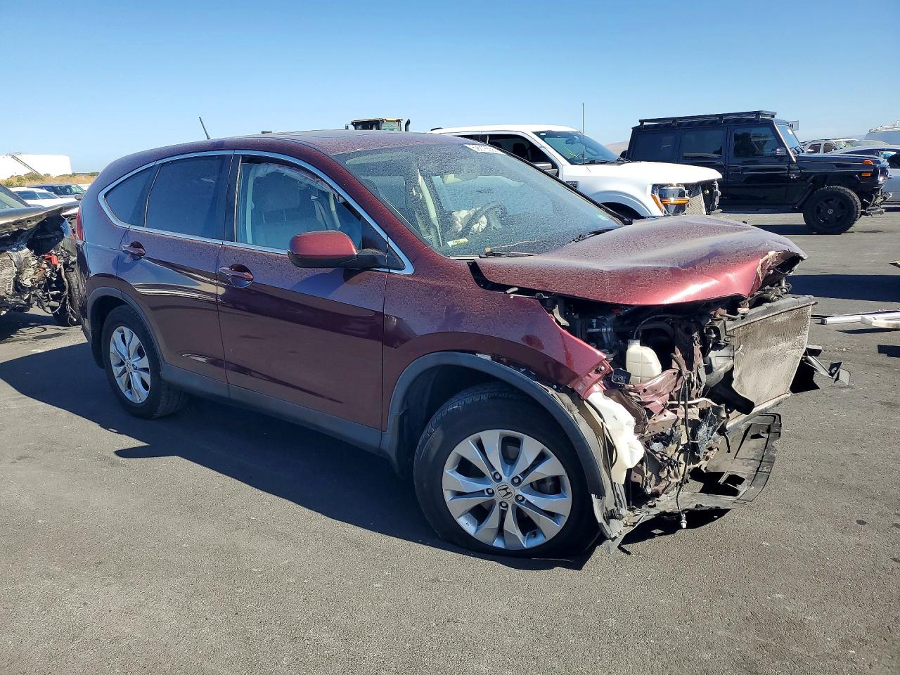 2014 Honda Cr-v Ex Burgundy vin: 5J6RM4H55EL093729