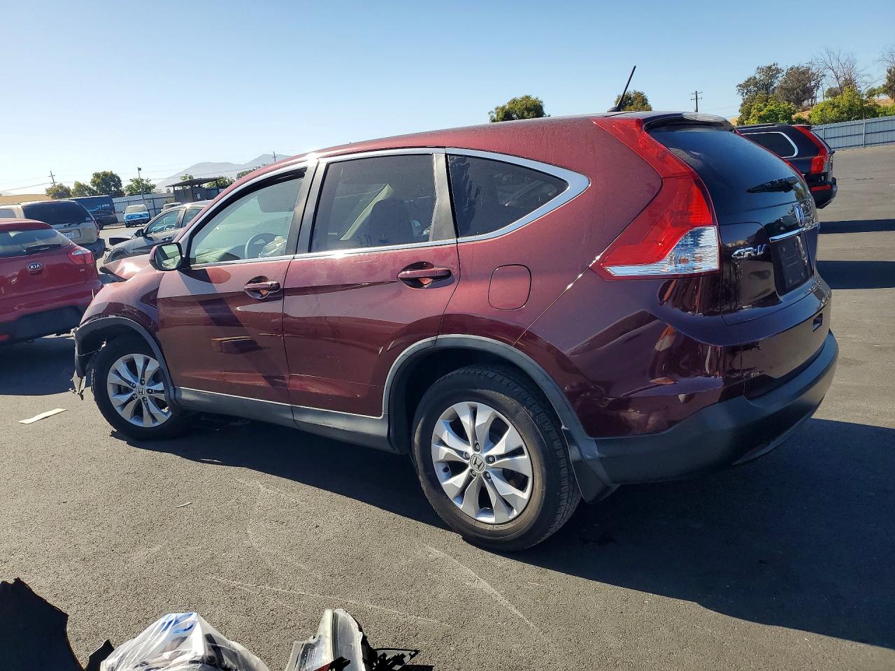 2014 Honda Cr-v Ex Burgundy vin: 5J6RM4H55EL093729