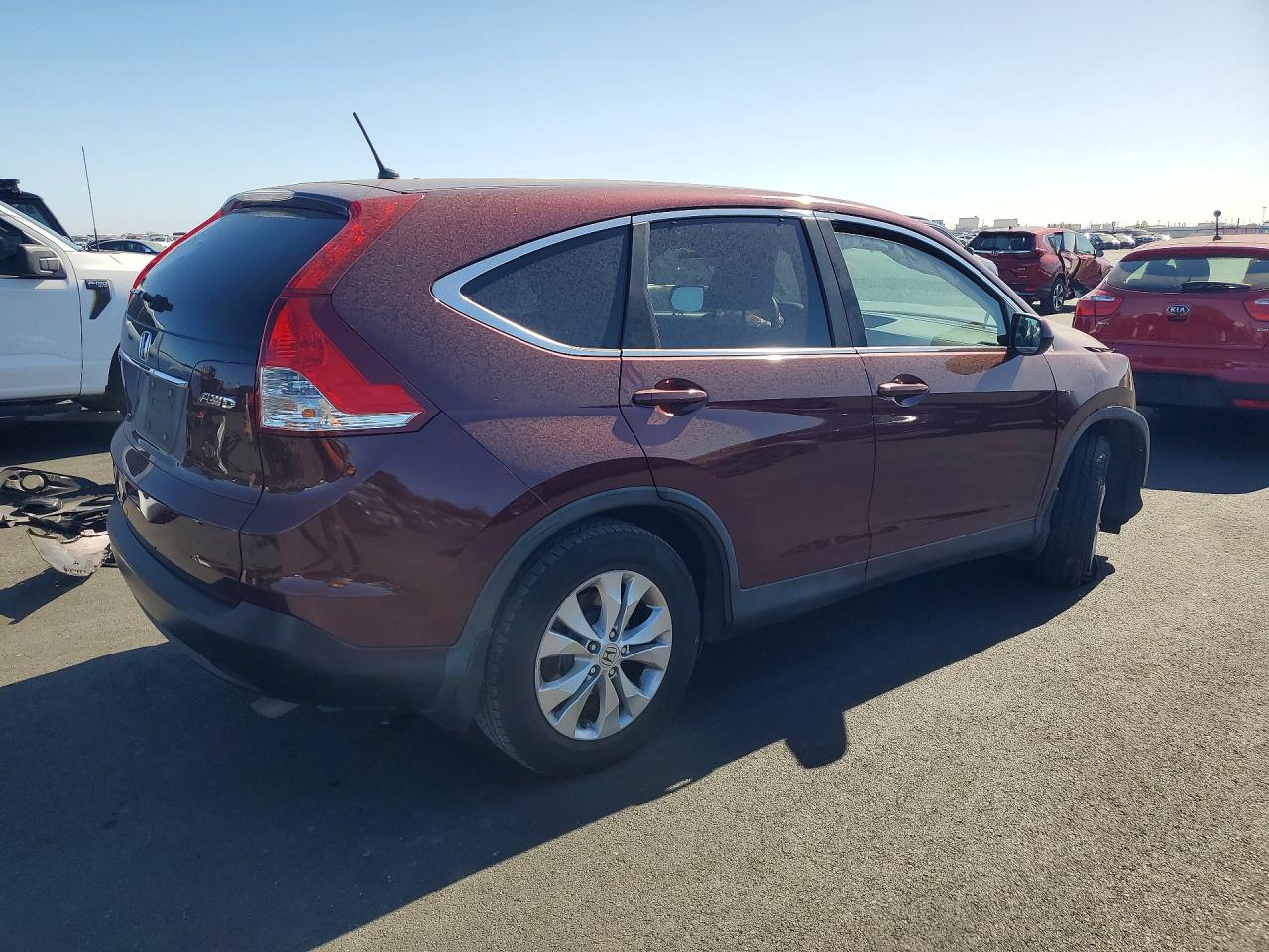 2014 Honda Cr-v Ex Burgundy vin: 5J6RM4H55EL093729
