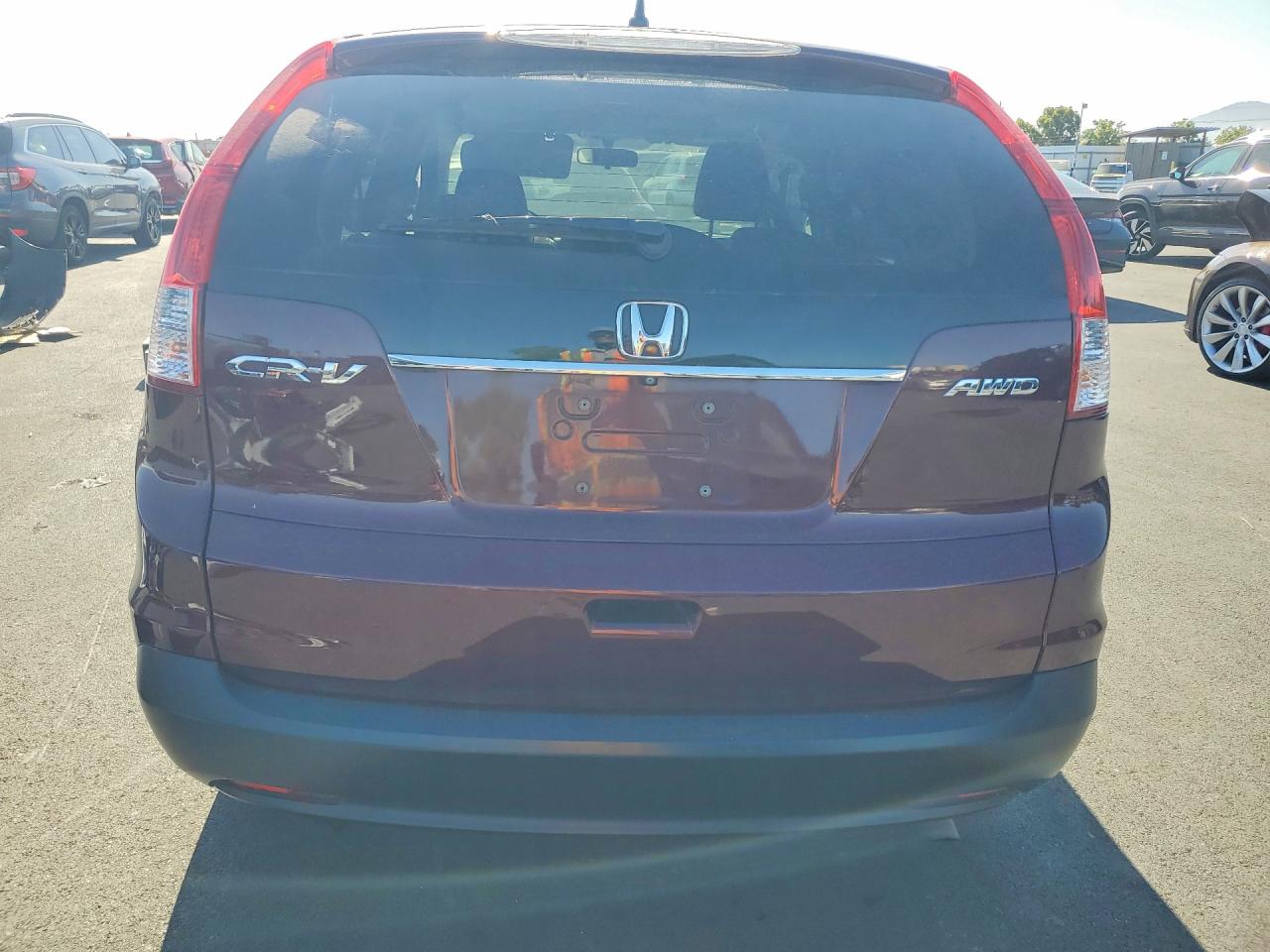 2014 Honda Cr-v Ex Burgundy vin: 5J6RM4H55EL093729