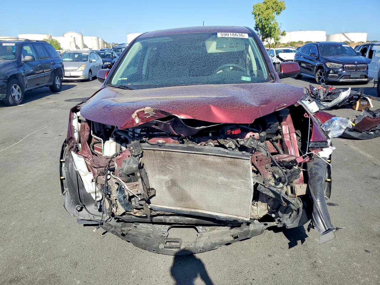 2014 Honda Cr-v Ex Burgundy vin: 5J6RM4H55EL093729