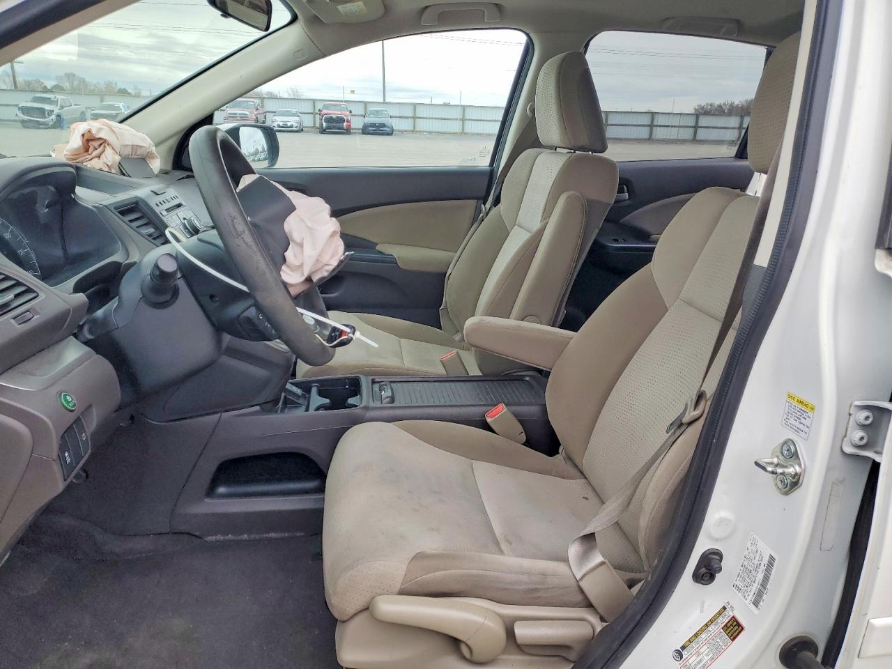 2014 Honda Cr-v Ex White vin: 5J6RM4H55EL098137