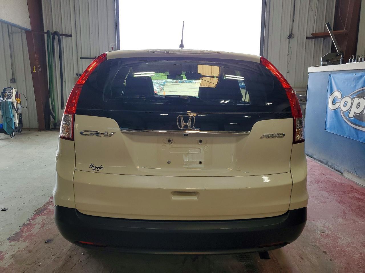2014 Honda Cr-v Ex White vin: 5J6RM4H55EL112537