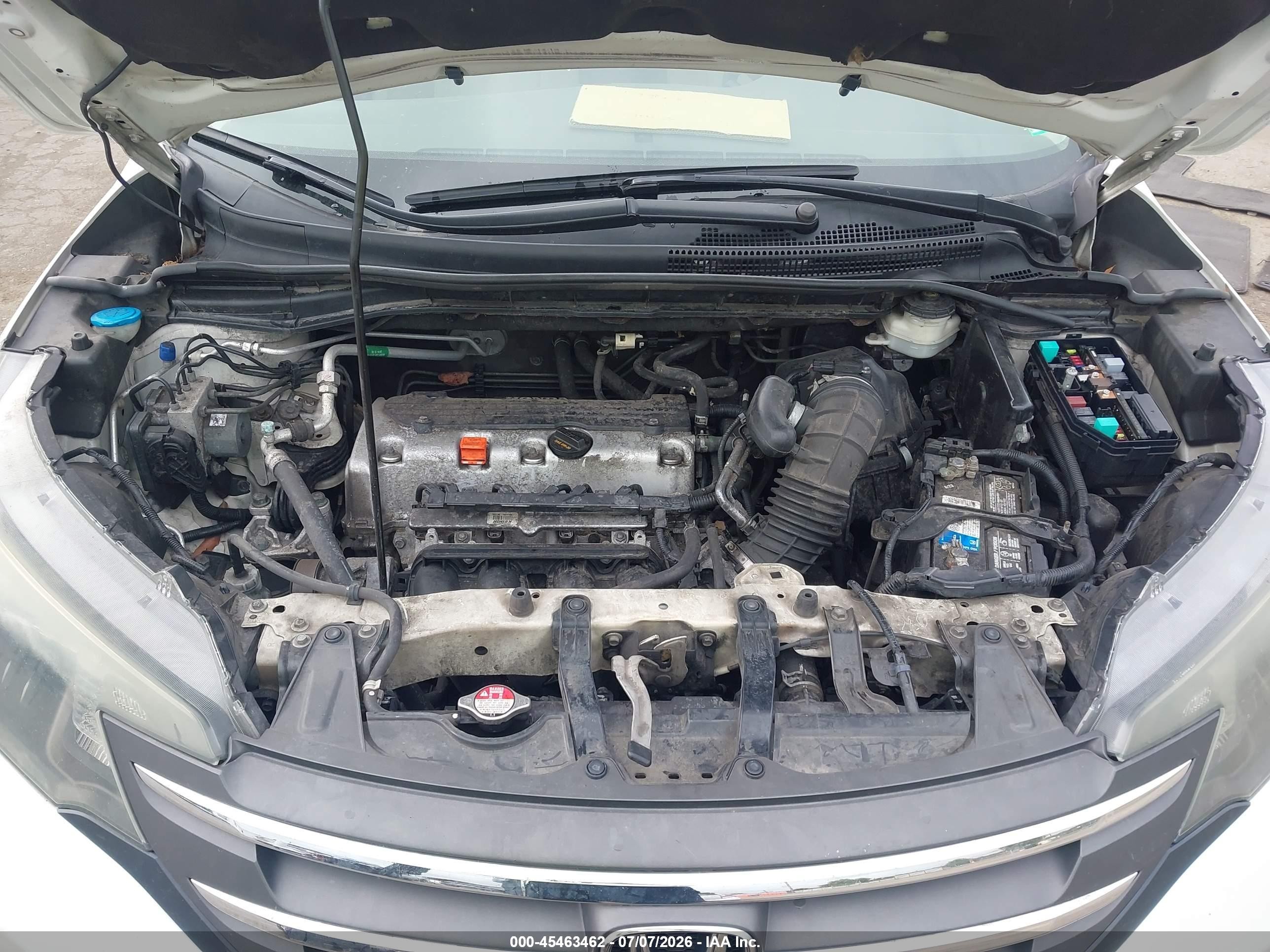 2014 Honda Cr-v Ex White vin: 5J6RM4H55EL115308