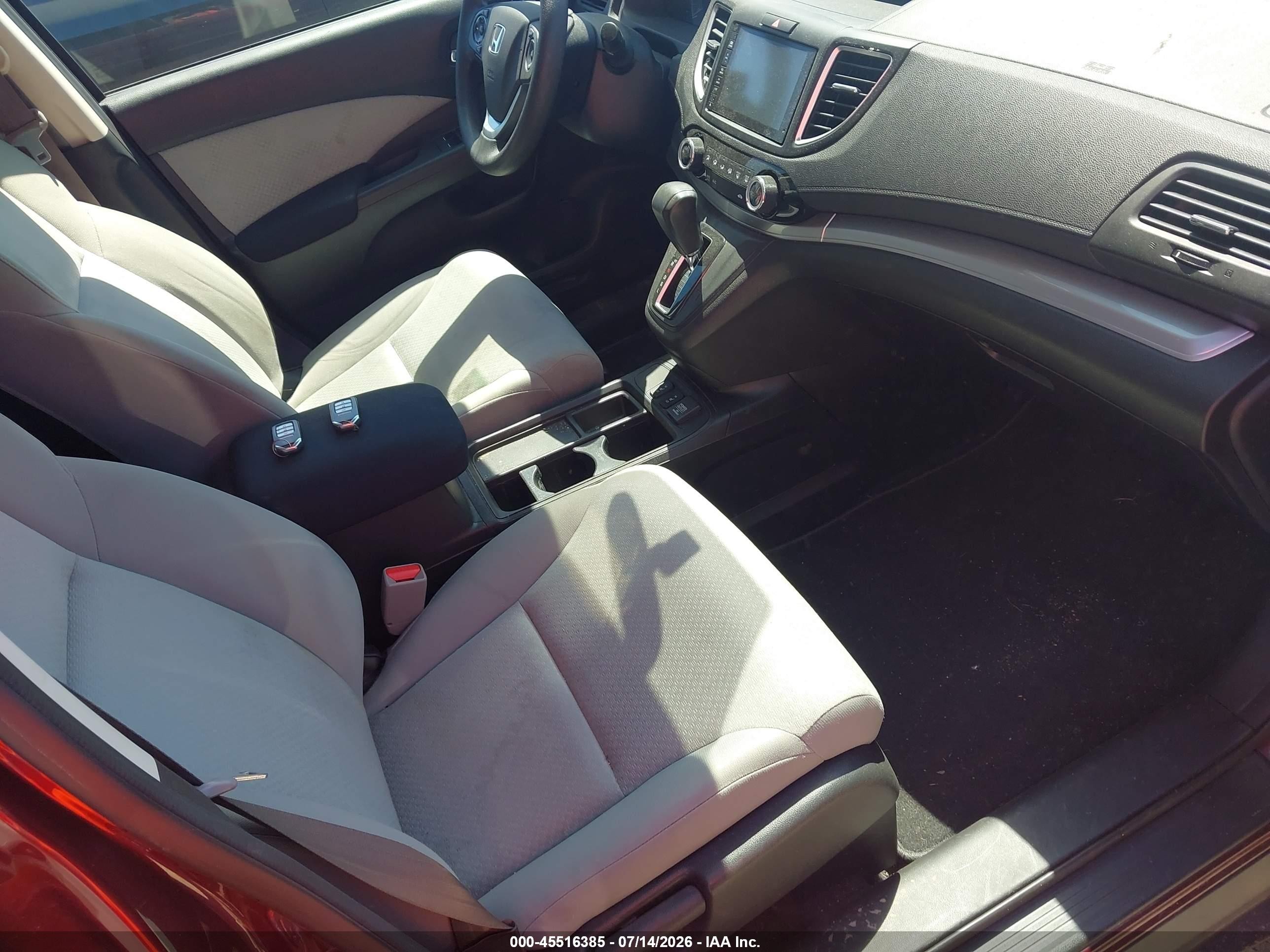 2015 Honda Cr-v Ex Maroon vin: 5J6RM4H55FL007448